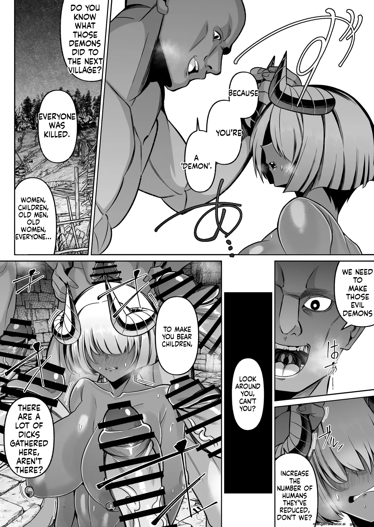 Tanned Big Tits Employee, Otsu ~Continuous Impregnation Ejaculation Hell page 14