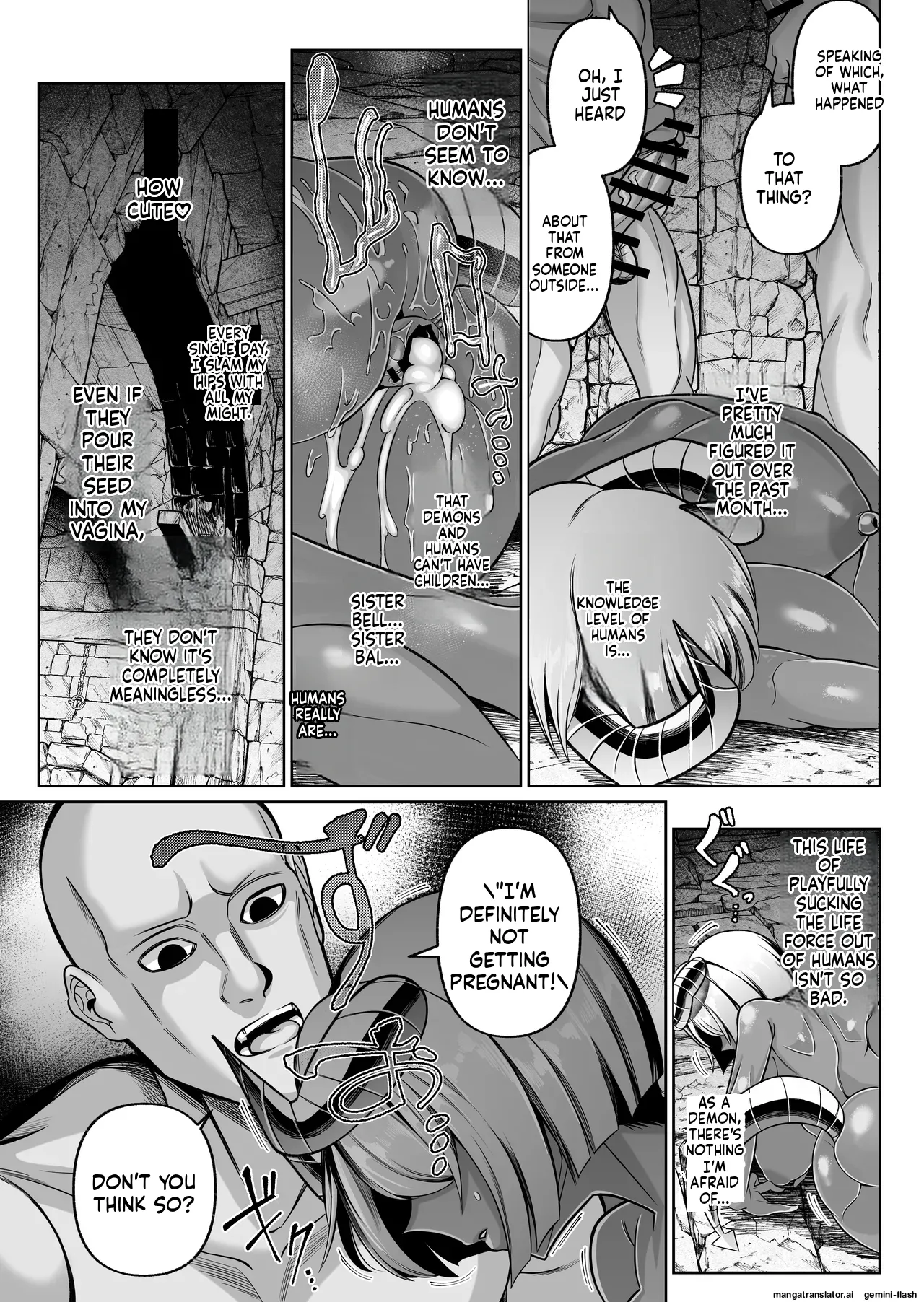 Tanned Big Tits Employee, Otsu ~Continuous Impregnation Ejaculation Hell page 21