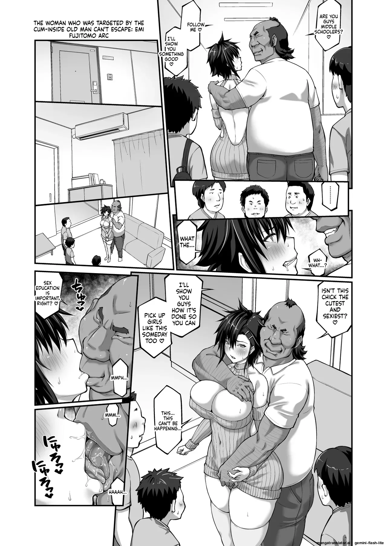 Targeted by the Cumshot Old Man I Can't Escape ~Fujitomo Megumi Story~ page 12