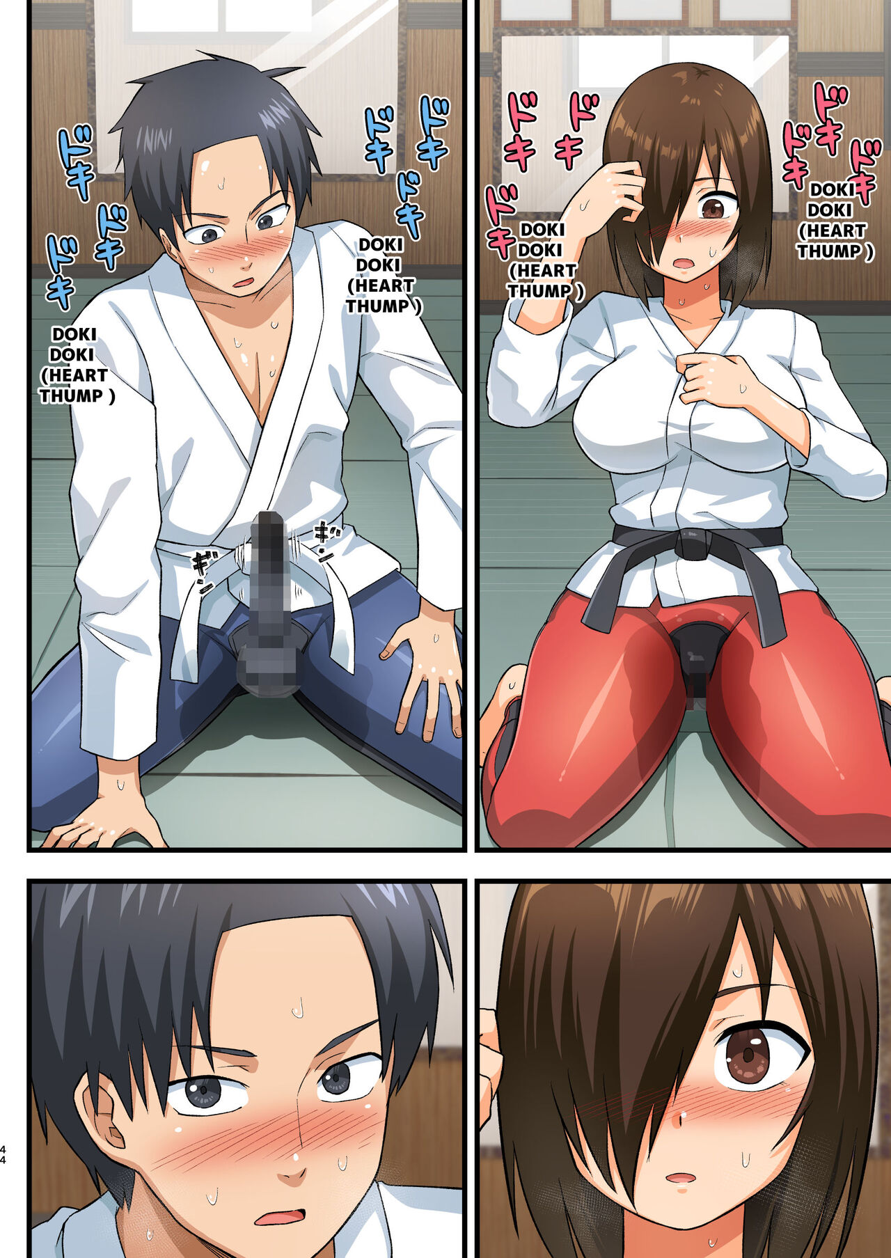 Tatakae! Yoshimura-san! 1 ~Otoko wa Full Bokki Oazuke NTR~ - FIGHT! YOSHIMURA-SAN! 1 - man with full erection on hold page 43