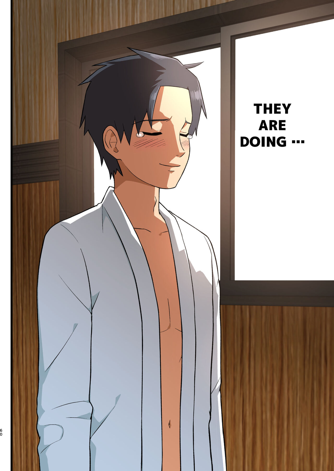 Tatakae! Yoshimura-san! 1 ~Otoko wa Full Bokki Oazuke NTR~ - FIGHT! YOSHIMURA-SAN! 1 - man with full erection on hold page 59