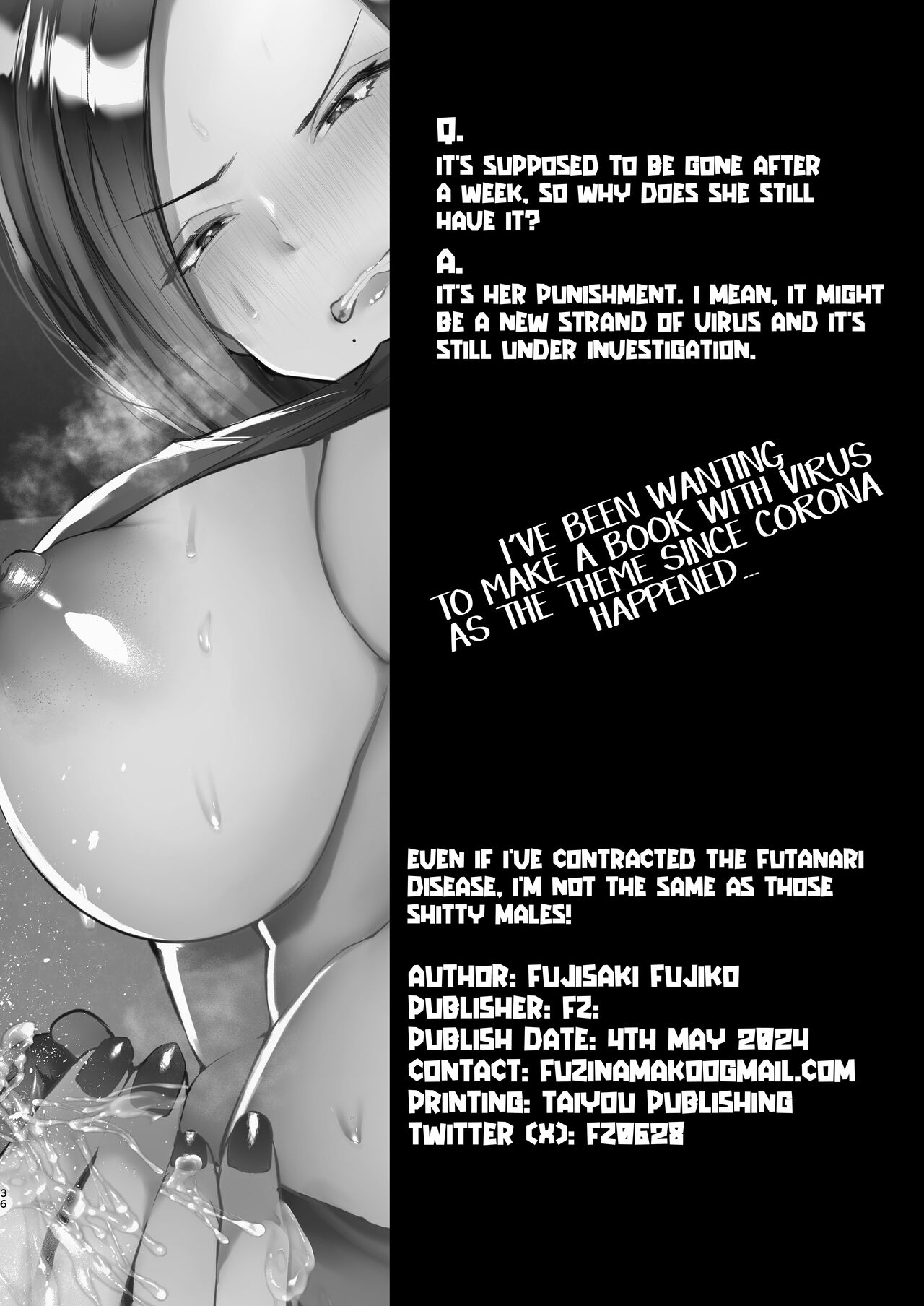 Tatoe futanari byou ni kakatta to shite mo kuso osu-domo to watashi wa chigau! / Even If I Got Infected By The Futanari Disease, I'm Different From All Those Shitty Men! page 36