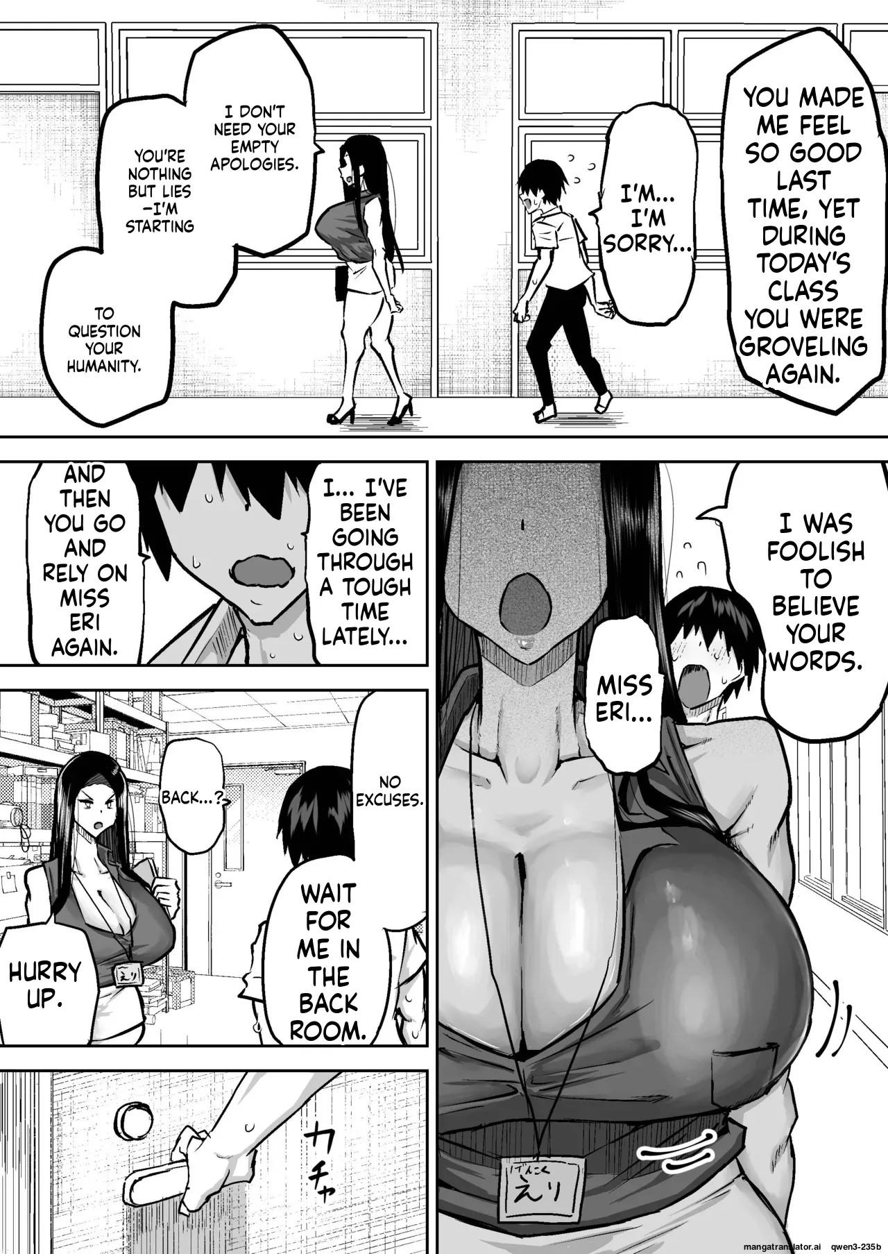 Teacher. Everyone's jerking off way too much and I can't concentrate on class. Can I get someone to jerk me off and make me cum? page 106