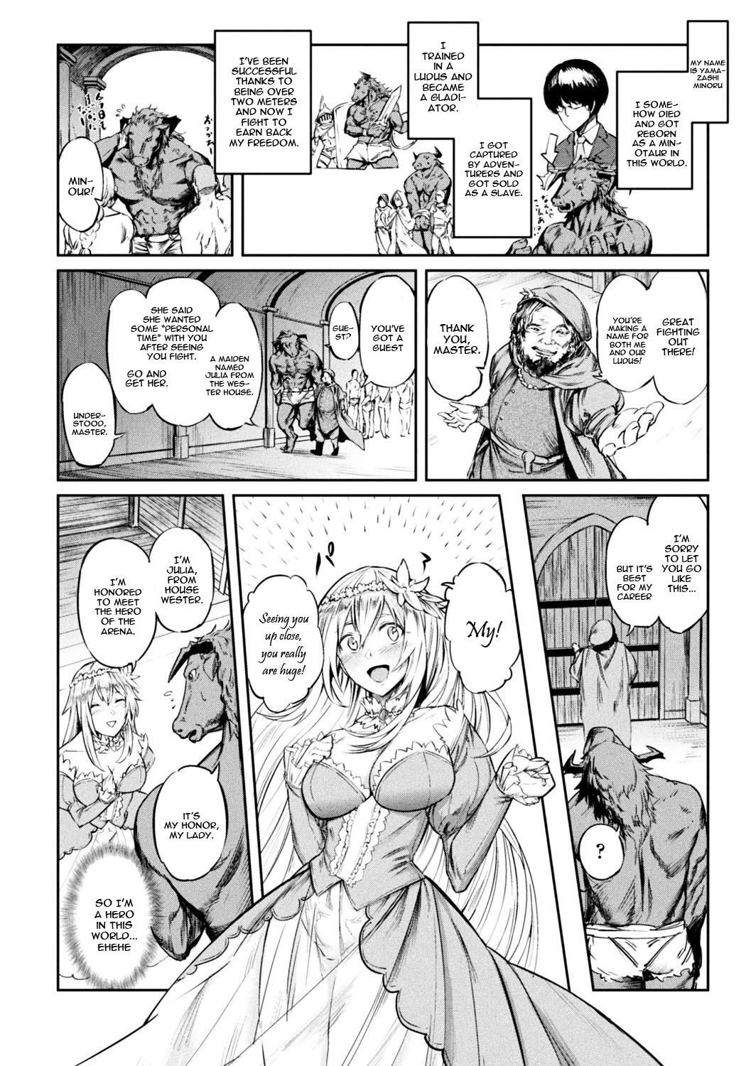 Tensei Shite Minotauros ni Natta Ojou-sama ni Semarareta ken page 2