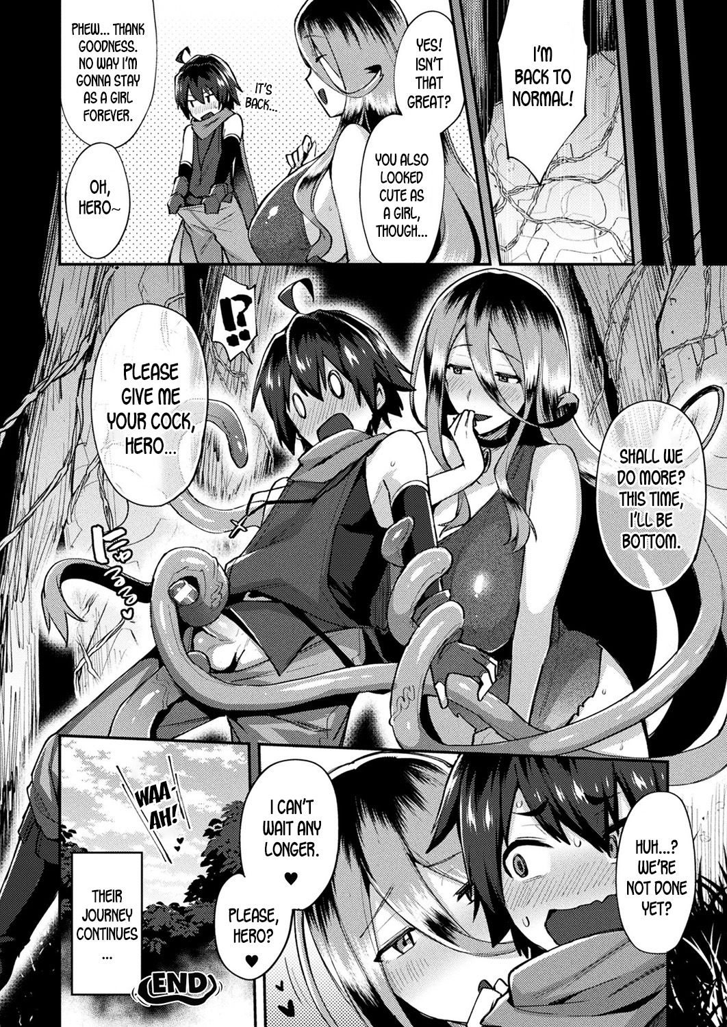 Tentacle-san and Hero-kun - Gender Bending Through the Mysterious Forbidden Book?! page 10