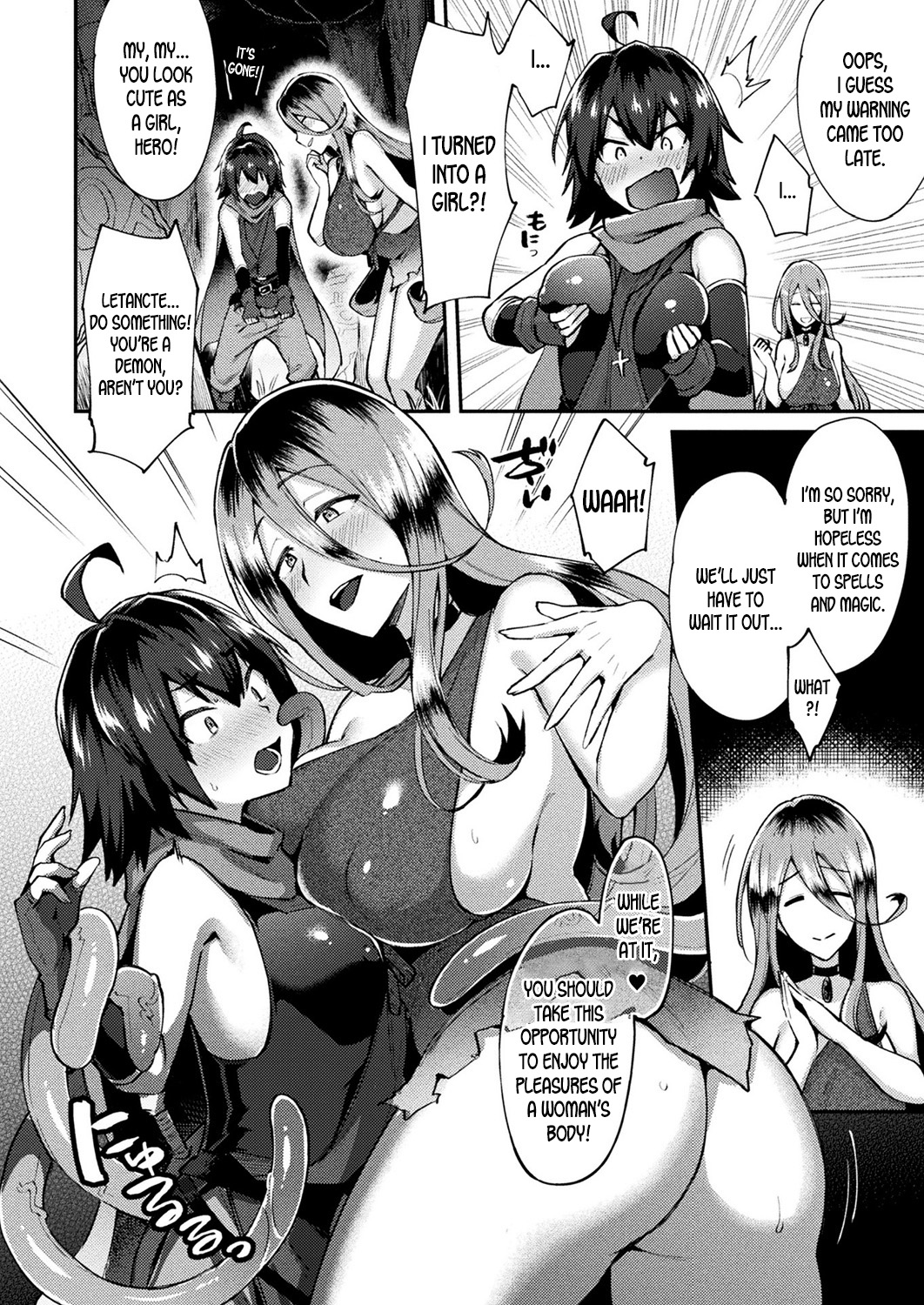 Tentacle-san and Hero-kun - Gender Bending Through the Mysterious Forbidden Book?! page 2