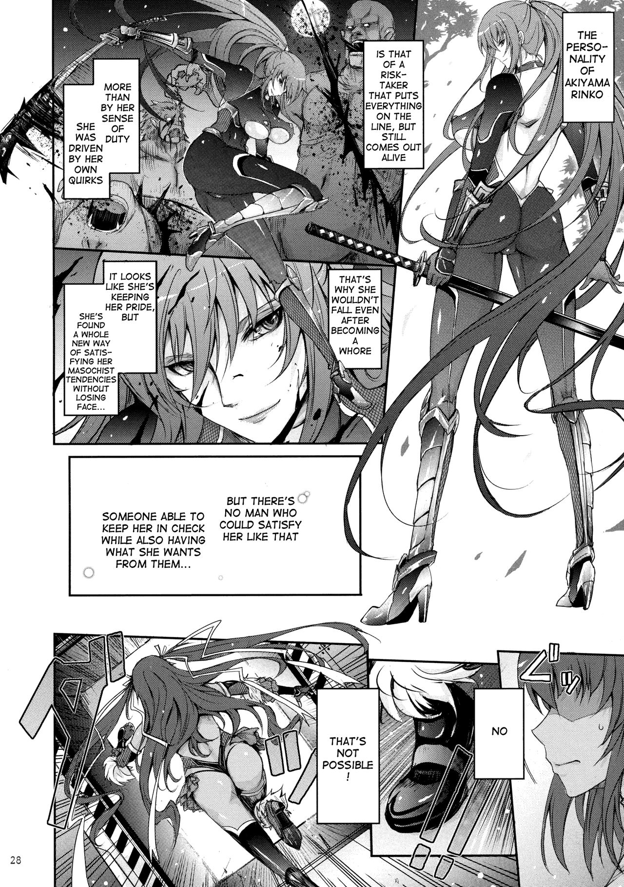 TENTACLES Reijou Akiyama Rinko no Mitsubako page 28