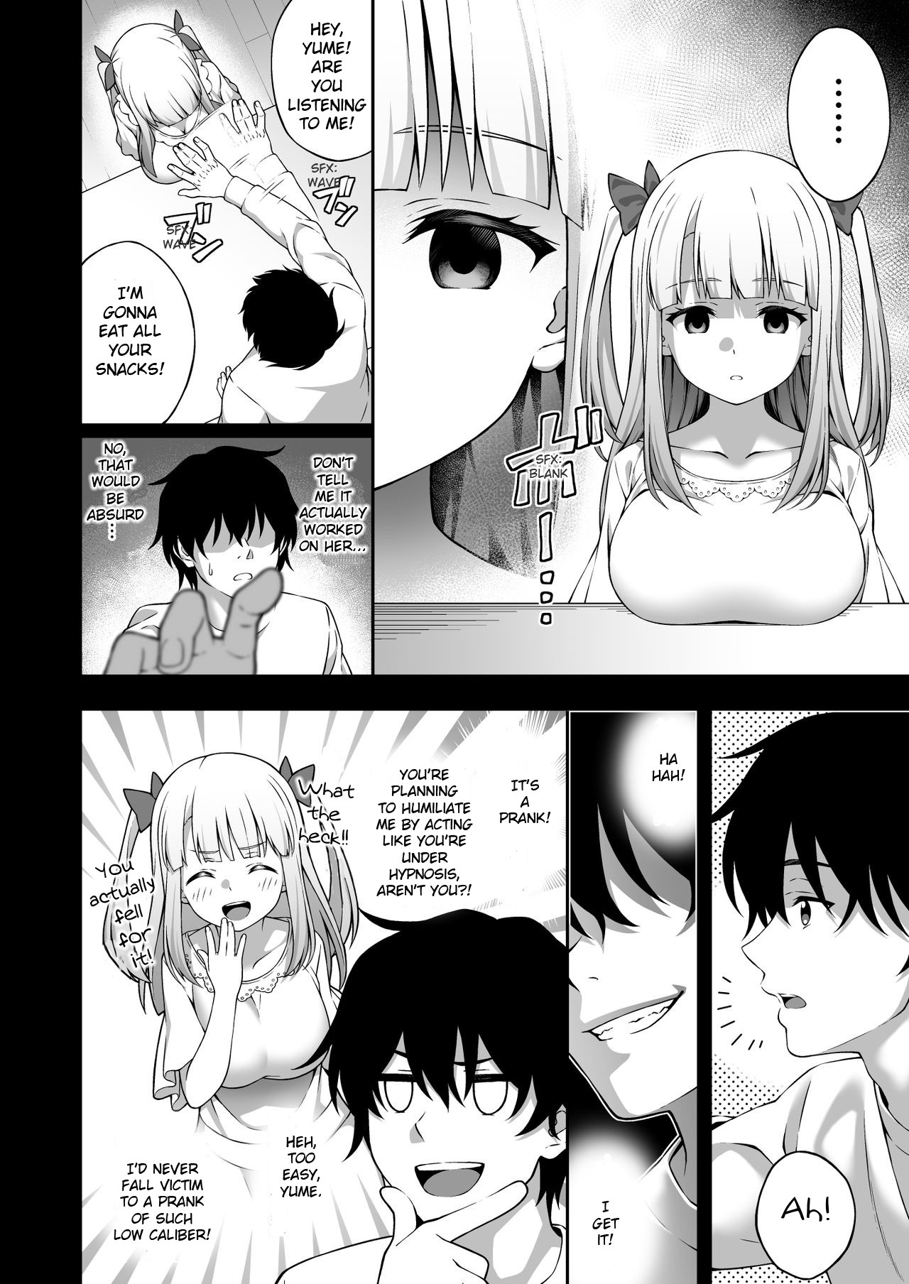 Thanks to Hypnotism, I had my Huge-Breasted Highschooler Childhood Best Friend in the Palm of my Hands page 13
