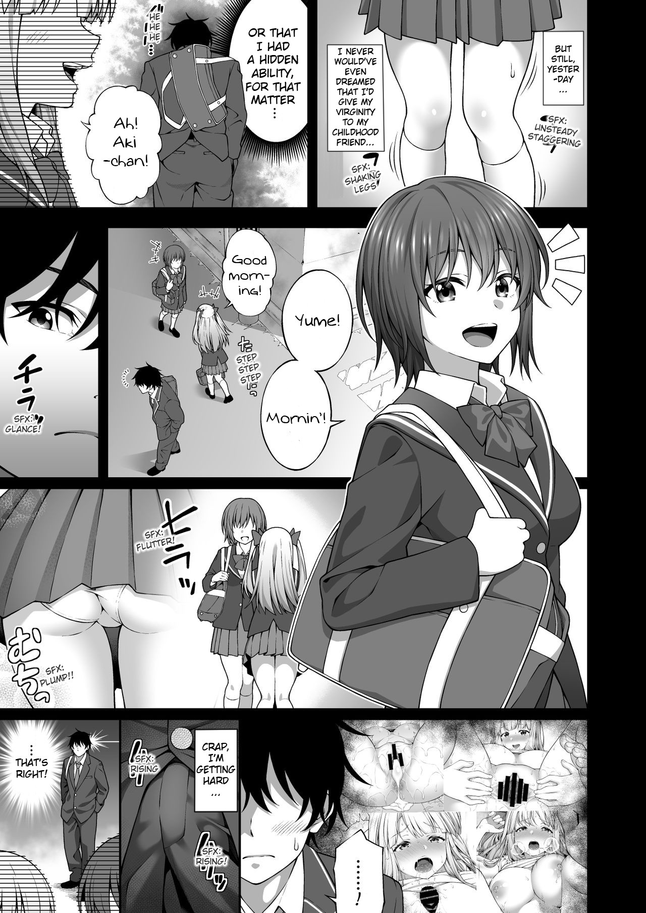 Thanks to Hypnotism, I had my Huge-Breasted Highschooler Childhood Best Friend in the Palm of my Hands page 44