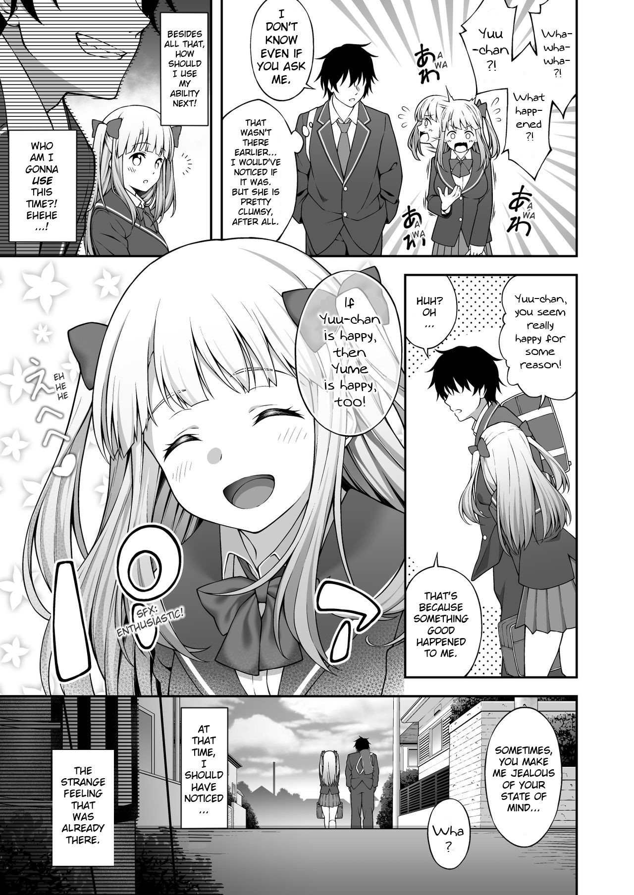 Thanks to Hypnotism, I had my Huge-Breasted Highschooler Childhood Best Friend in the Palm of my Hands page 46