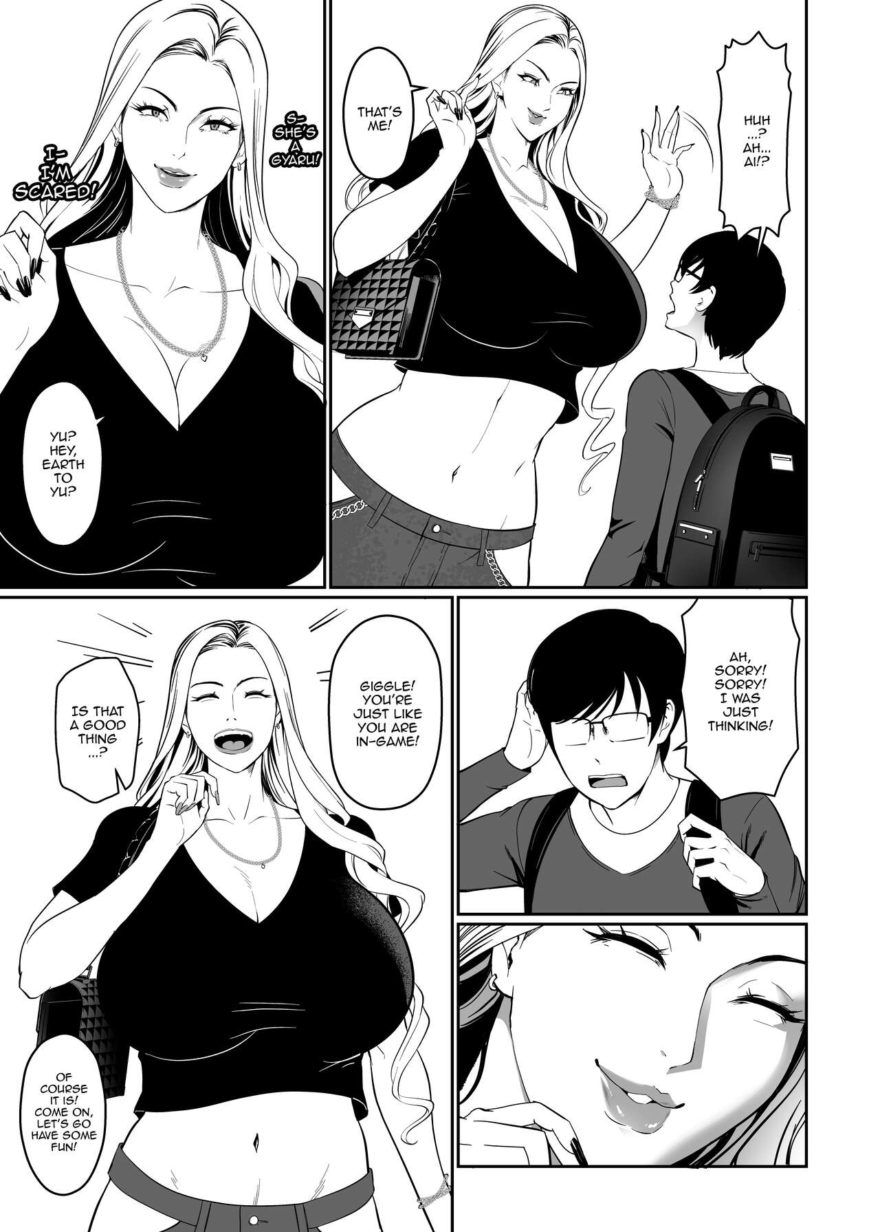 That Girl Who Was So Pure In-game Turned Out To Be a Tall Gyaru!? page 10