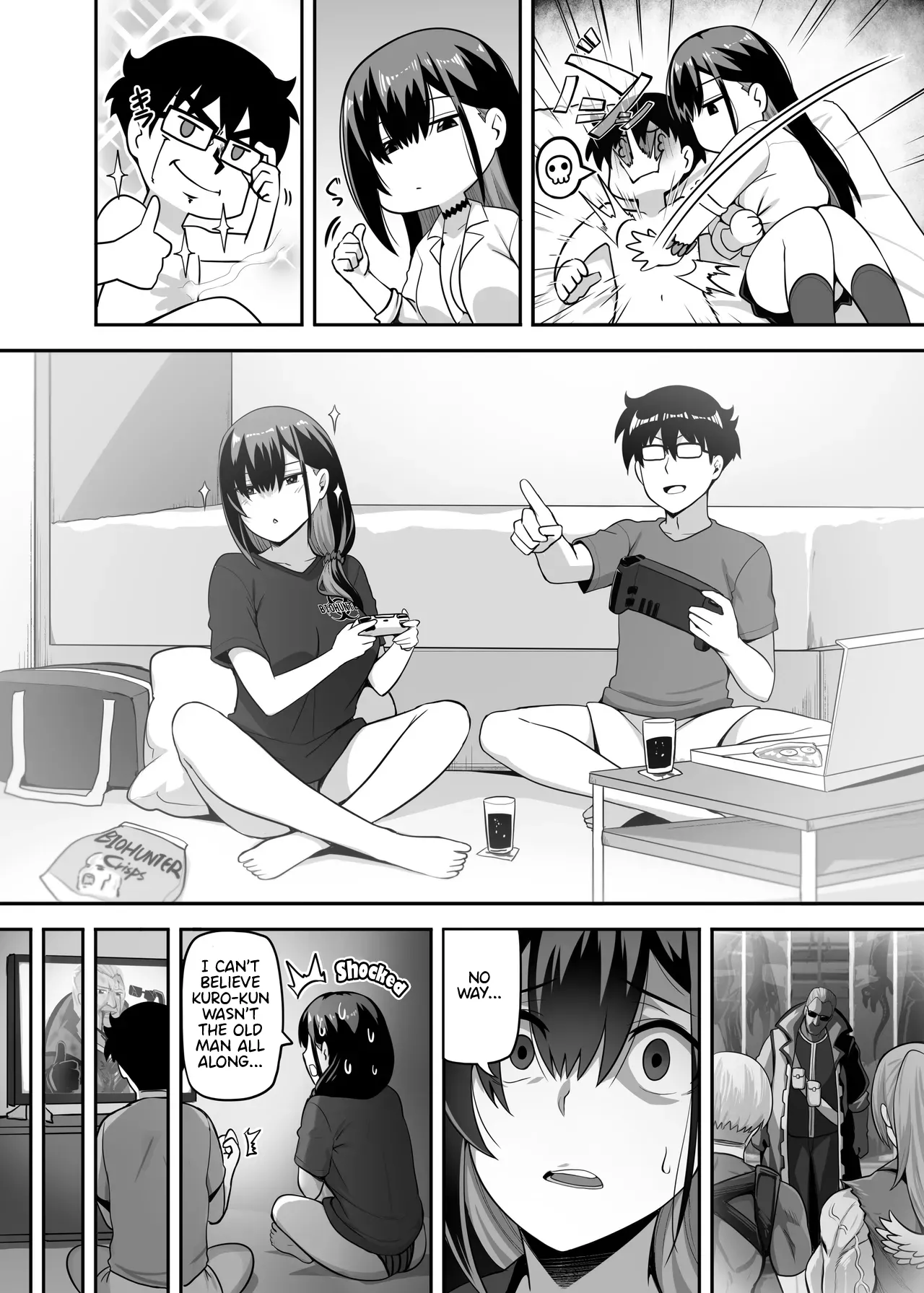 That time Gal from my class came over and we tried out A Hunting Game together. page 29