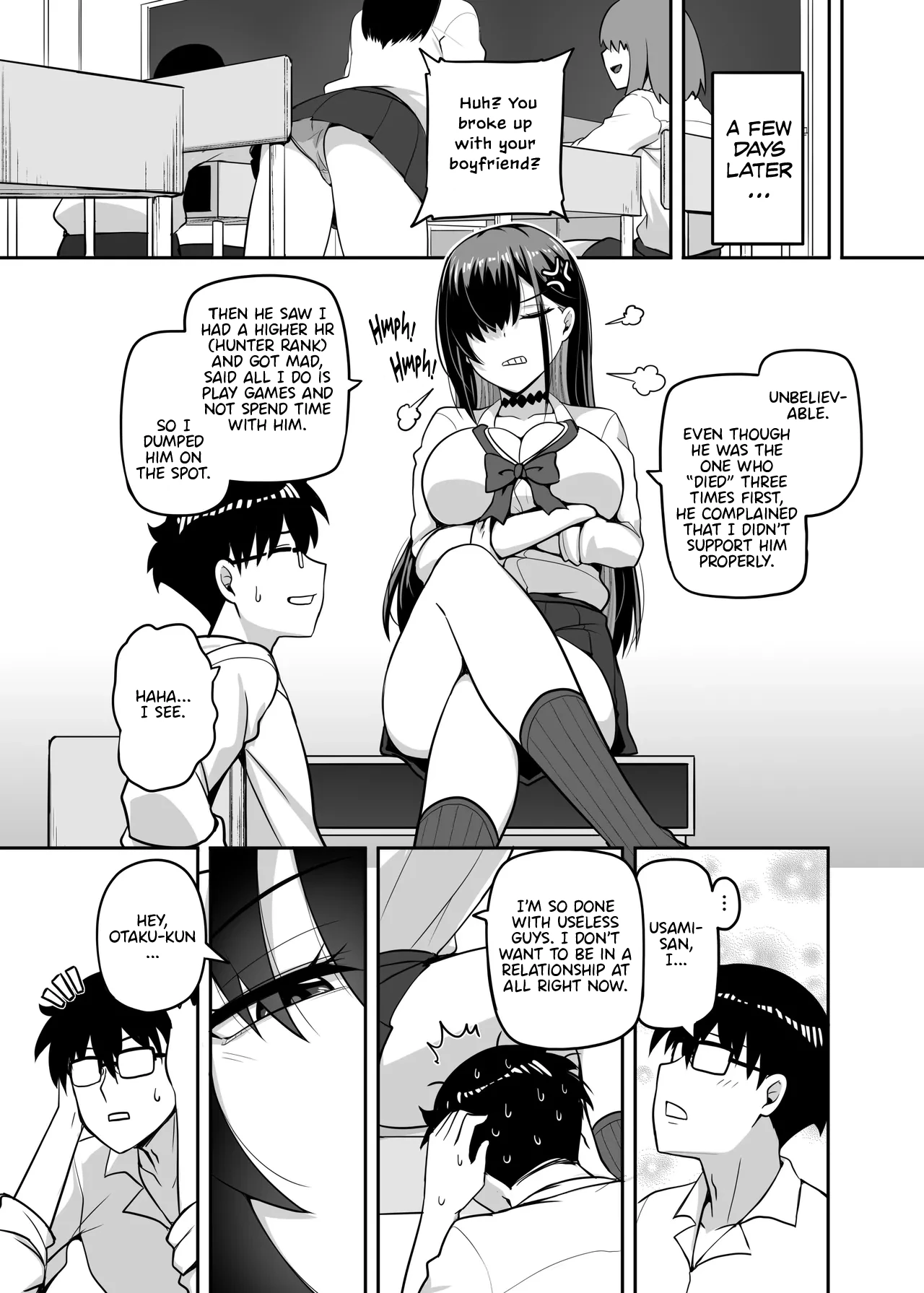 That time Gal from my class came over and we tried out A Hunting Game together. page 30