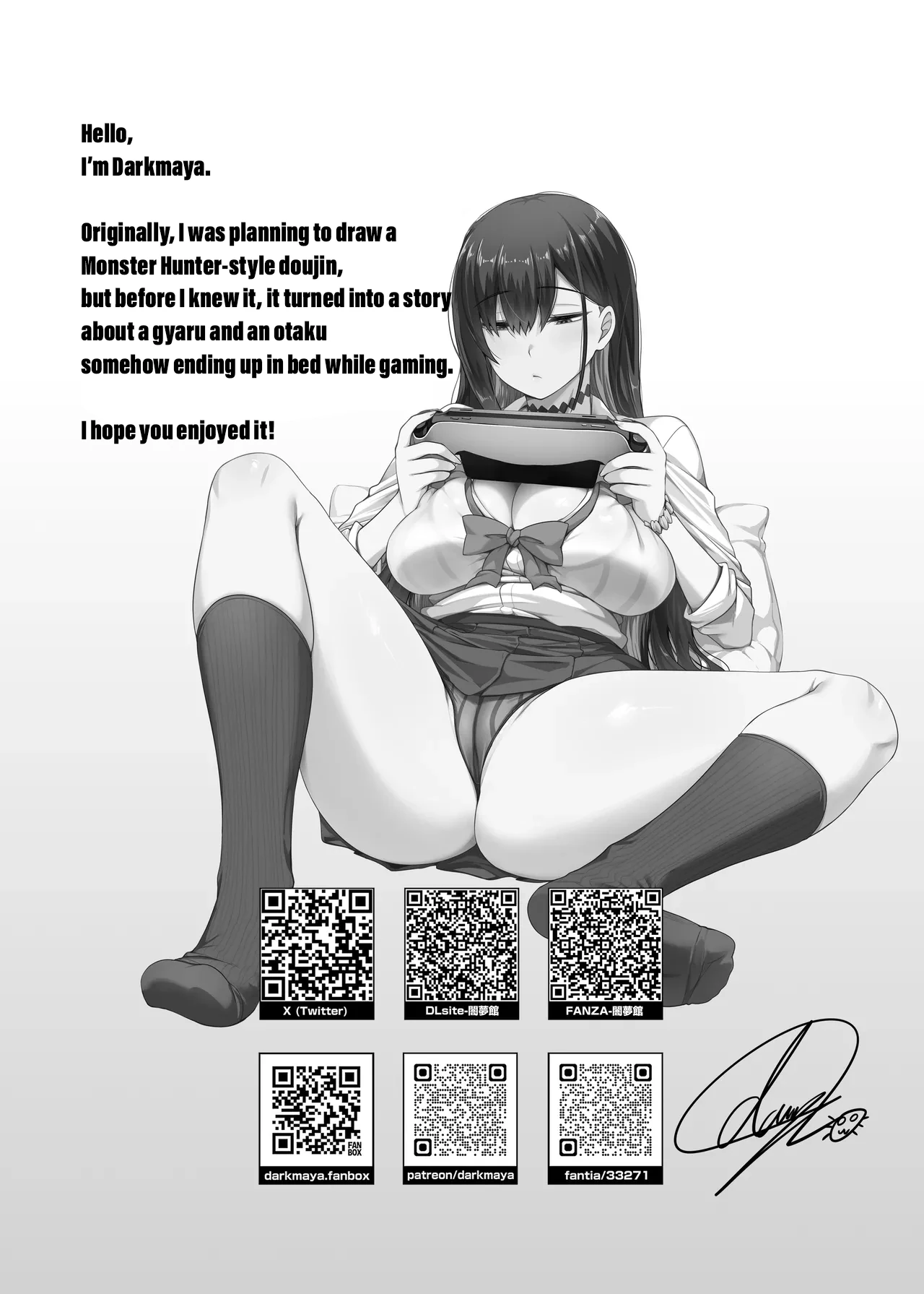 That time Gal from my class came over and we tried out A Hunting Game together. page 33