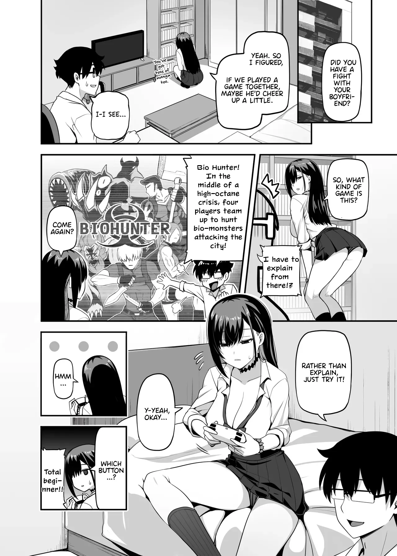 That time Gal from my class came over and we tried out A Hunting Game together. page 5