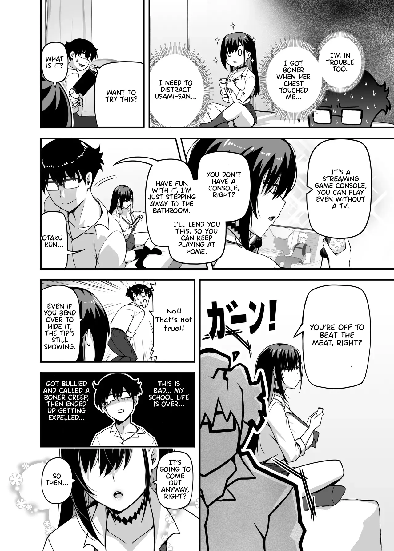That time Gal from my class came over and we tried out A Hunting Game together. page 9