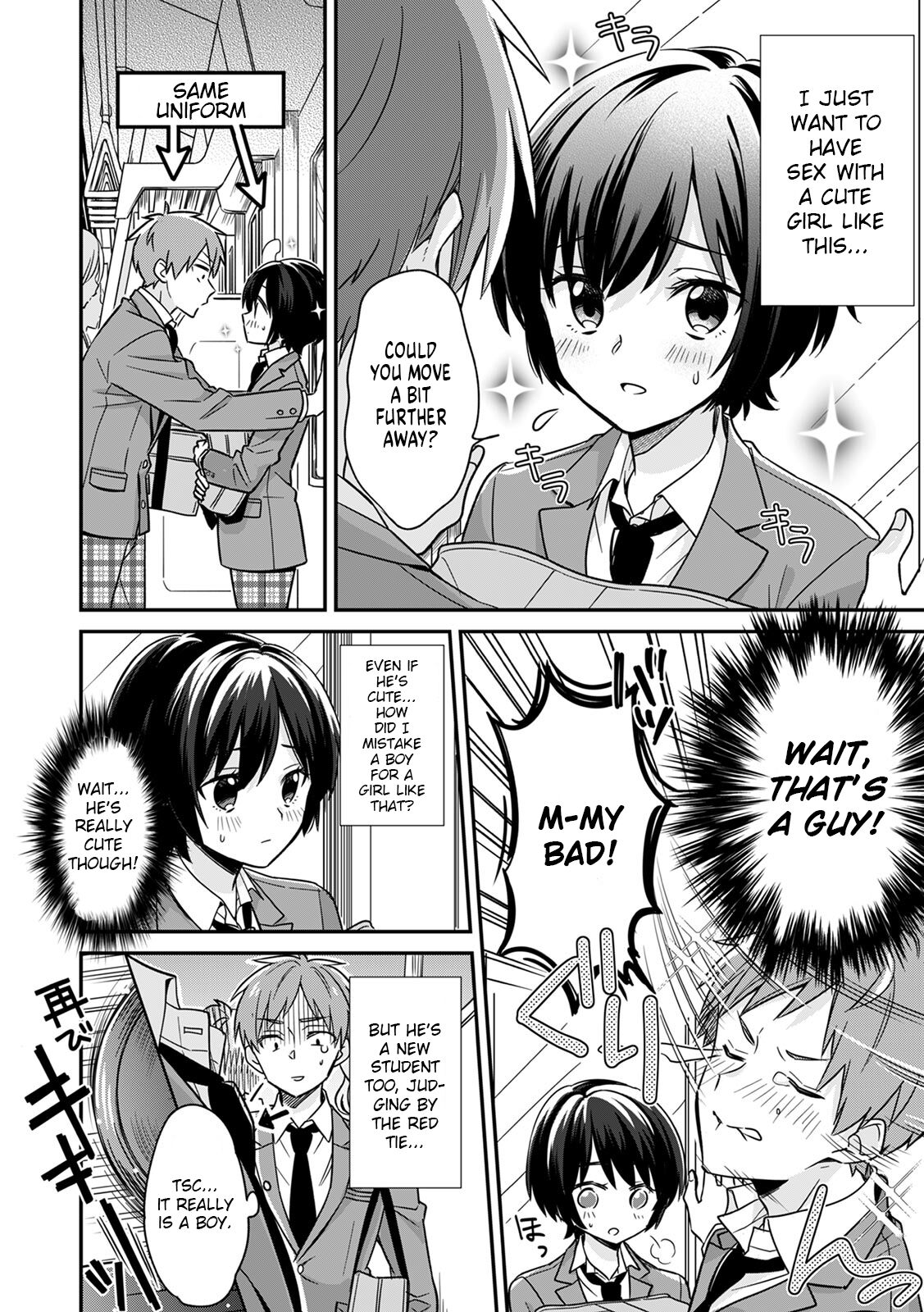 "That Tingling Down There Won't Stop...!" What if I get caught!? A Girl With Big Tits Being Assaulted in a Packed Train 1 page 4