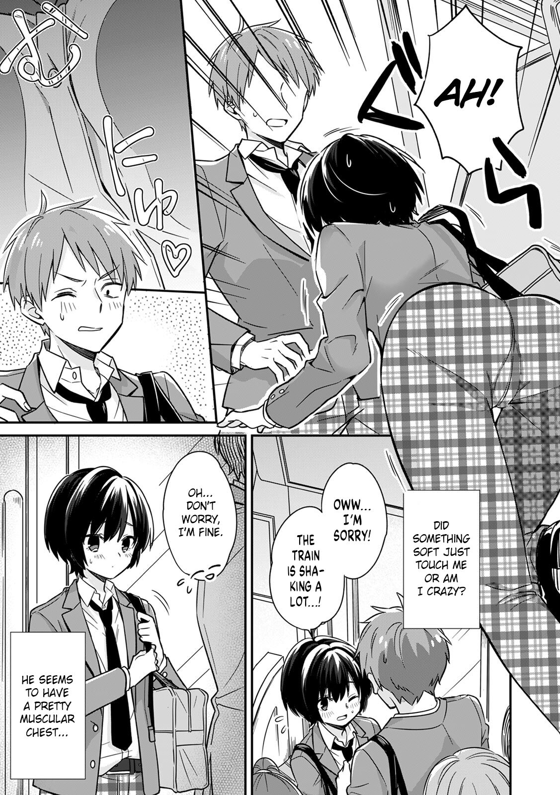 "That Tingling Down There Won't Stop...!" What if I get caught!? A Girl With Big Tits Being Assaulted in a Packed Train 1 page 5