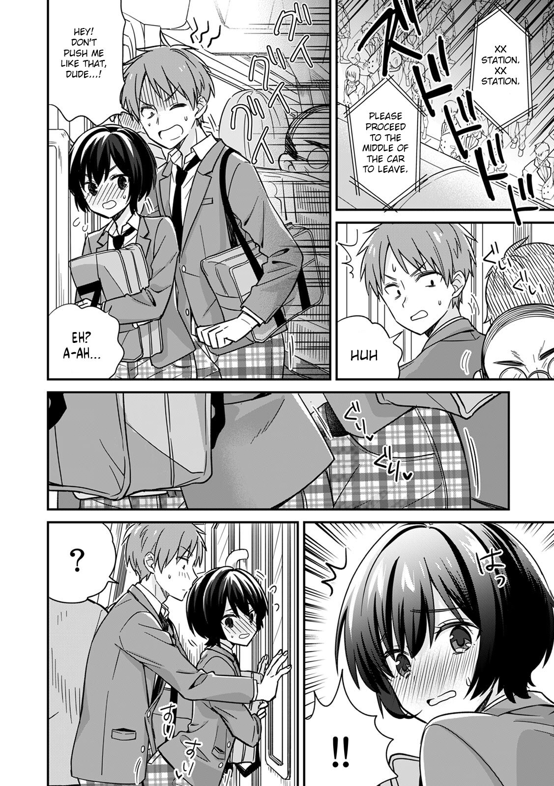 "That Tingling Down There Won't Stop...!" What if I get caught!? A Girl With Big Tits Being Assaulted in a Packed Train 1 page 6