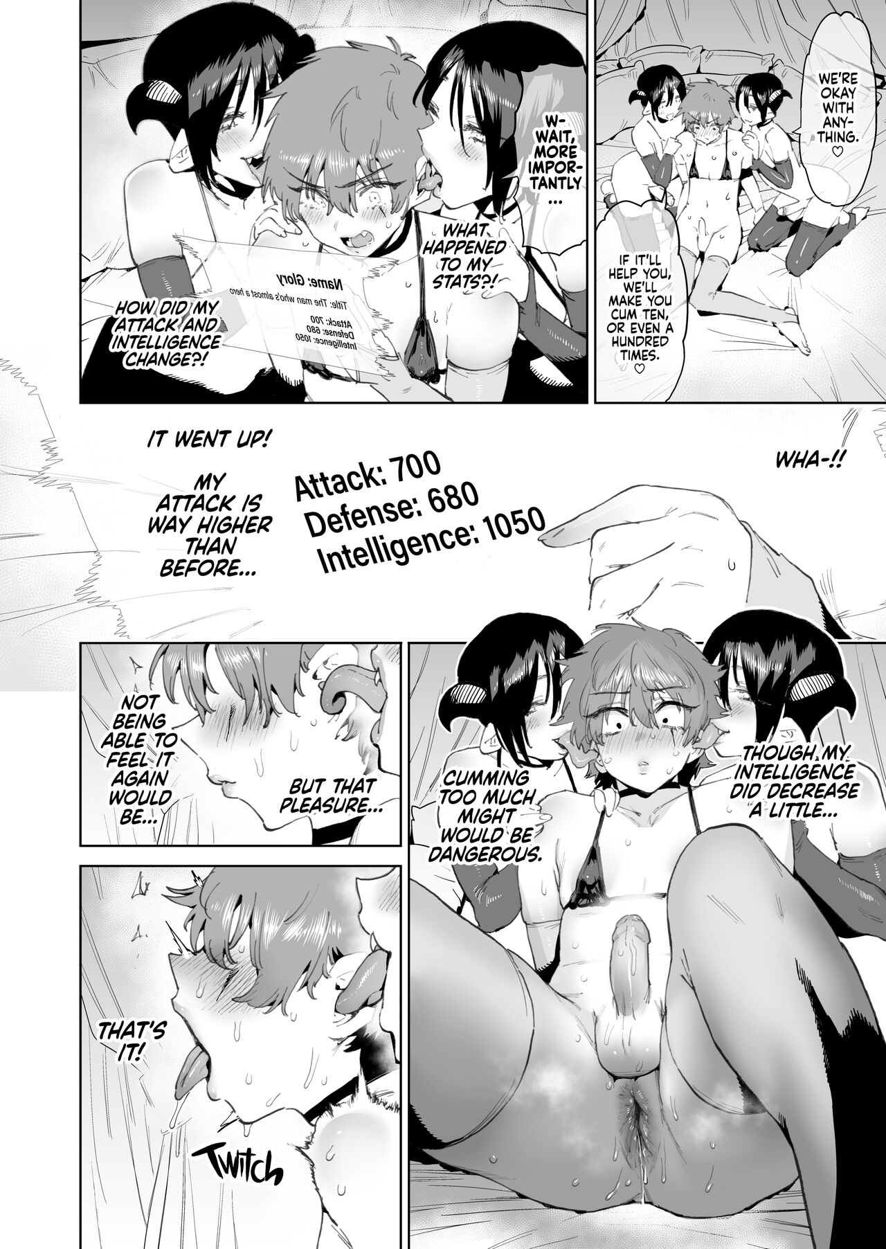The Adventurer Who Pulled the Sword That Increases Your Attack at the Cost of Intelligence for Every Femgasm! page 21