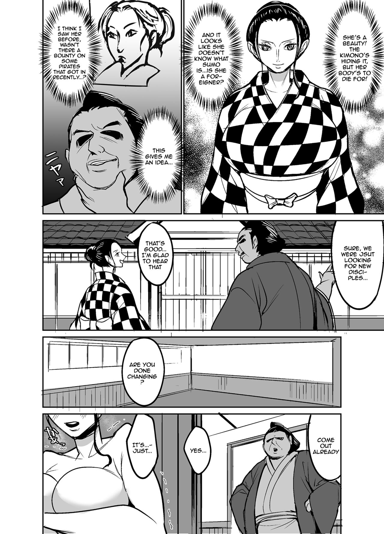 The Archaeologist Who Has Infiltrated the Wano Country As a Sumo Wrestler page 3