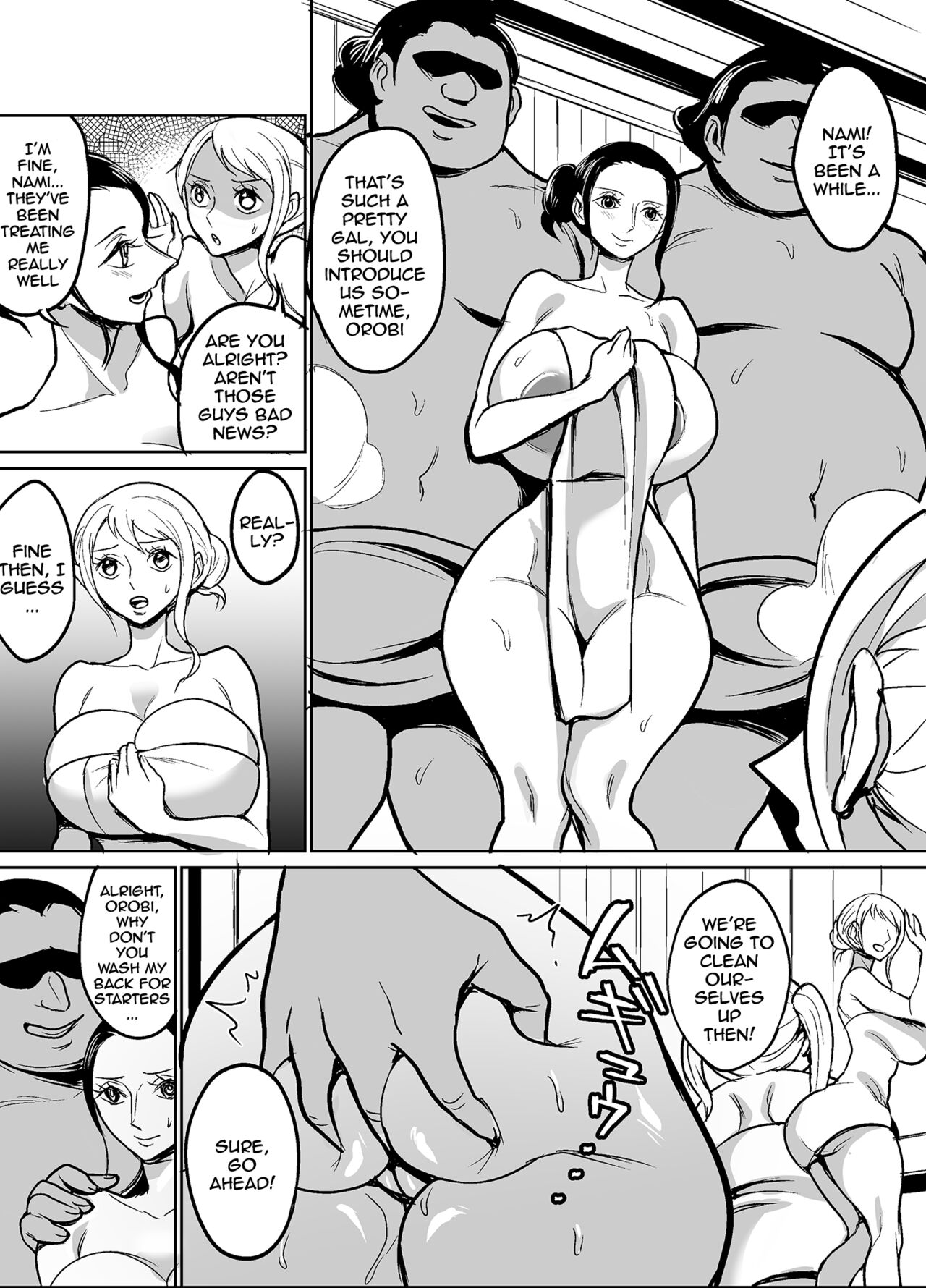 The Archaeologist Who Has Infiltrated the Wano Country As a Sumo Wrestler page 44