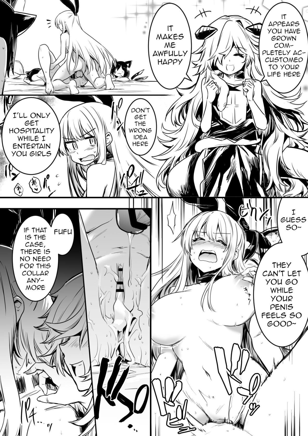 The Bewildered Adventurer-chan is Caught and Reverse-Raped as the Penis She Grew Gets Aroused by the Female Demons page 10