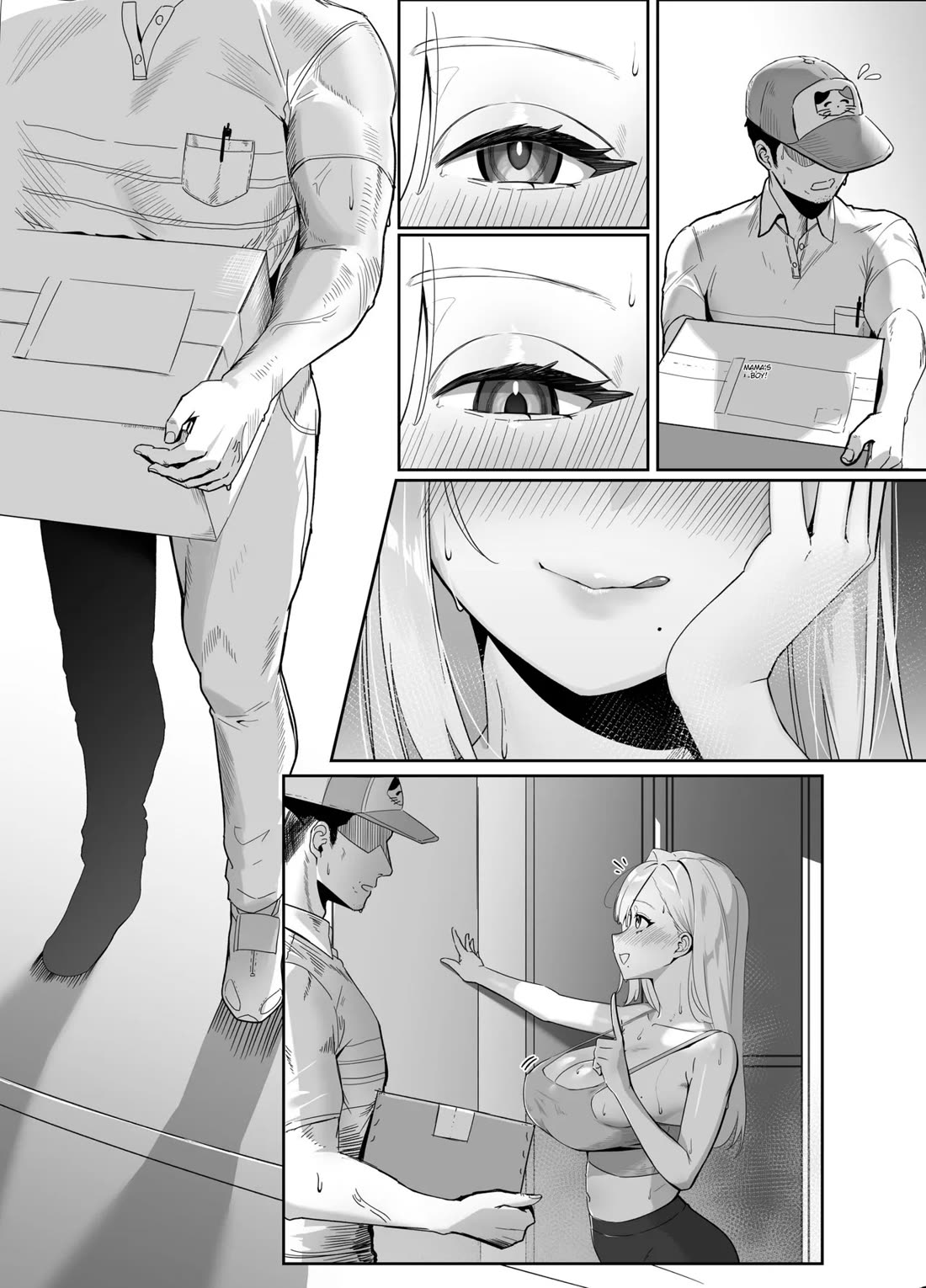 The Big-Breasted Lady at the Delivery Destination Is Way Too Lewd page 66