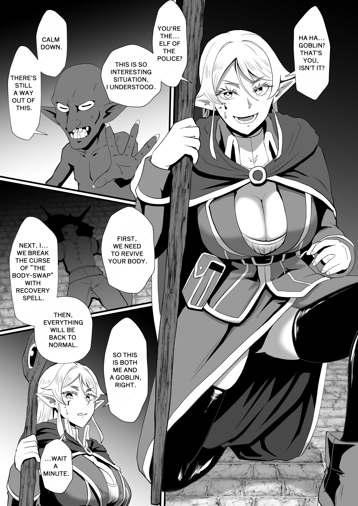 THE BODYSWAPPING TRAP ~LIZA THE WIZARD ELF IS BACK~ page 8