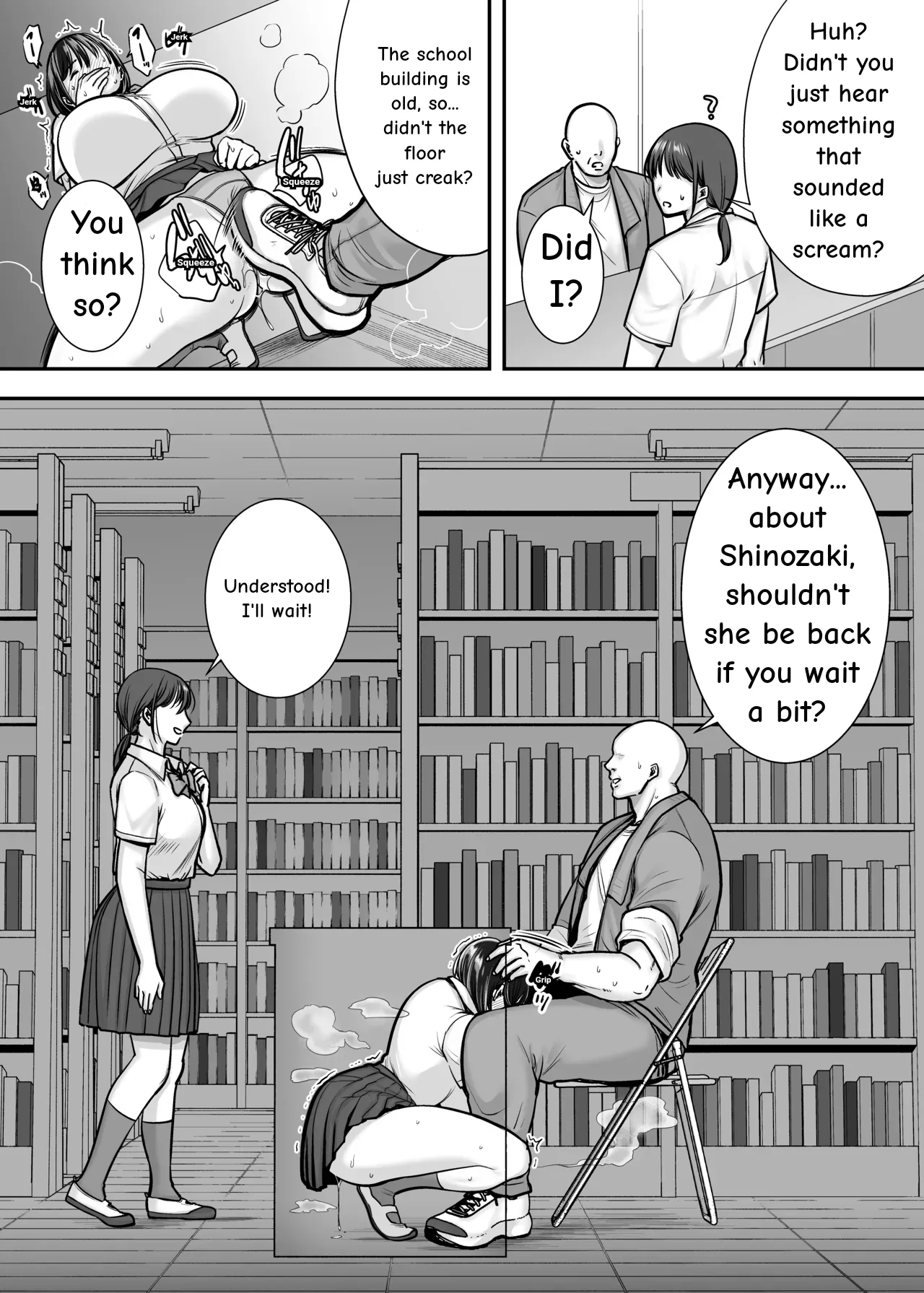 The Busty Literature Girl In Hiding Immoral Lessons in the Library page 21