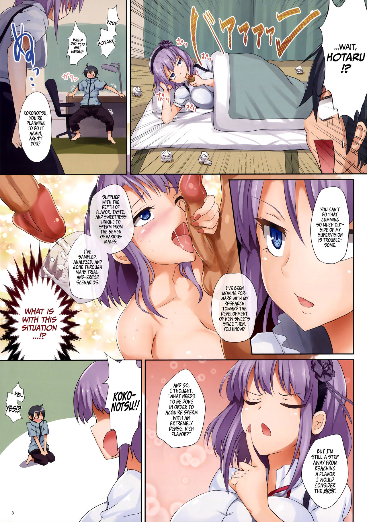 The Candy Consextioner is Nothing More Than a Pervert 2 (Dagashi Kashi) [English] =Facedesk + CW= page 3