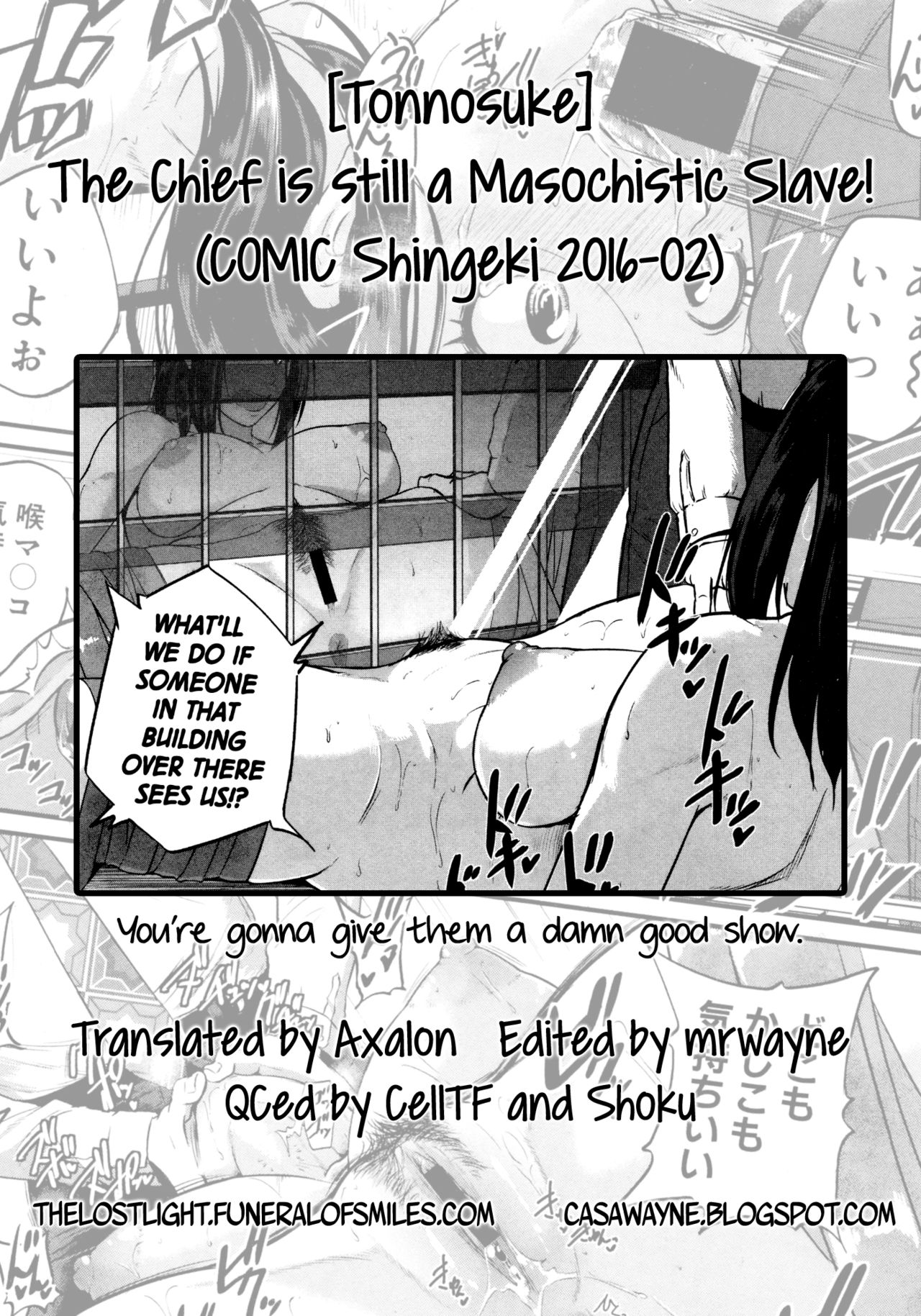 The Chief Is Still A Masochistic Slave! (COMIC Shingeki 2016-02) [English] =TLL + CW= page 11