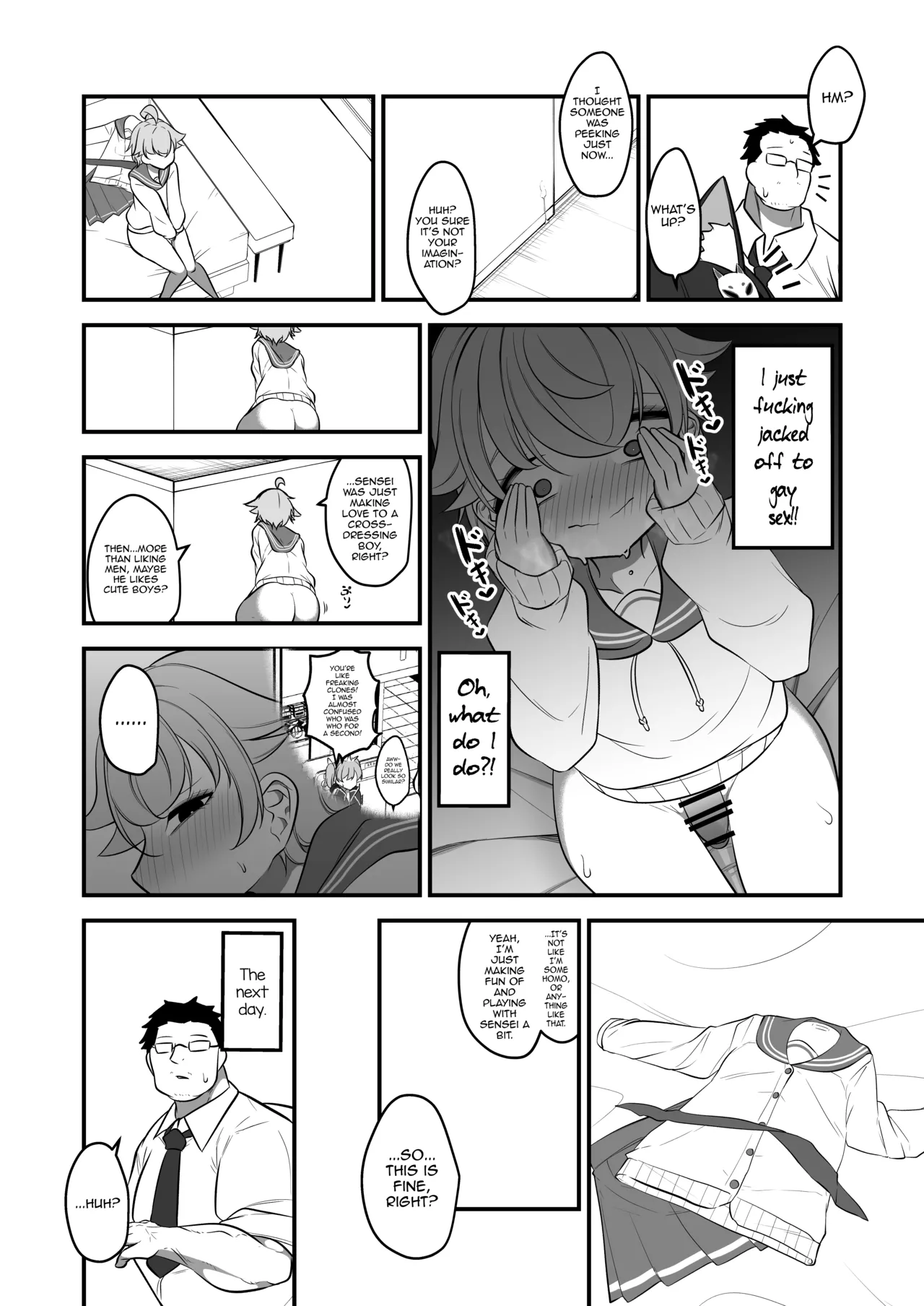 The Concept of Natsu's Little Brother Getting Fucked by Sensei as Natsu page 7