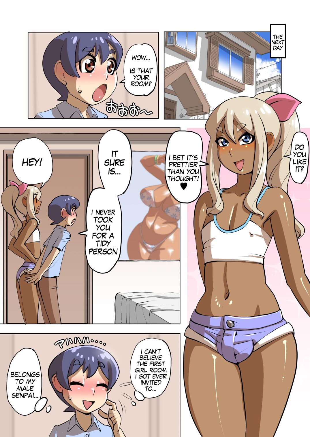 The Curious Case of My Gyaru Trap Senpai  With A Massive Dick page 21