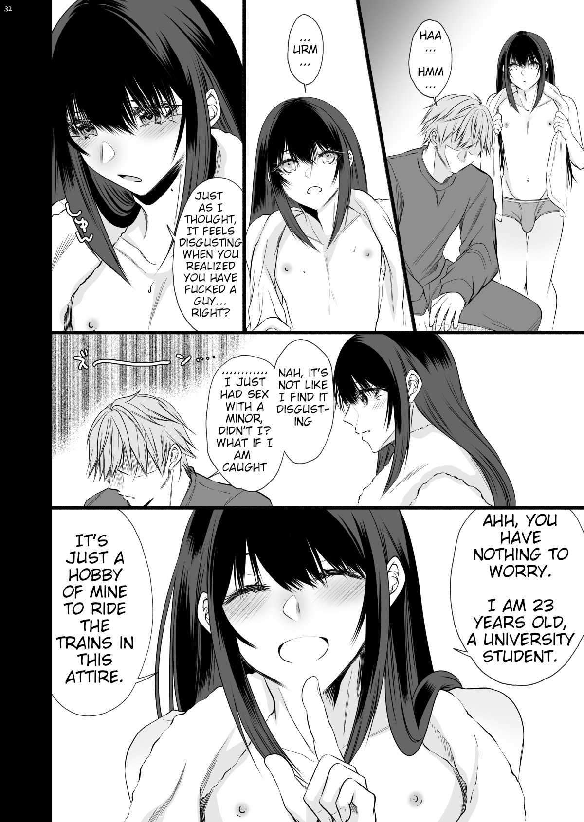 The Cute Girl Who Sat Next to Me on the Train Everyday is Actually A Crossdressing Guy page 30