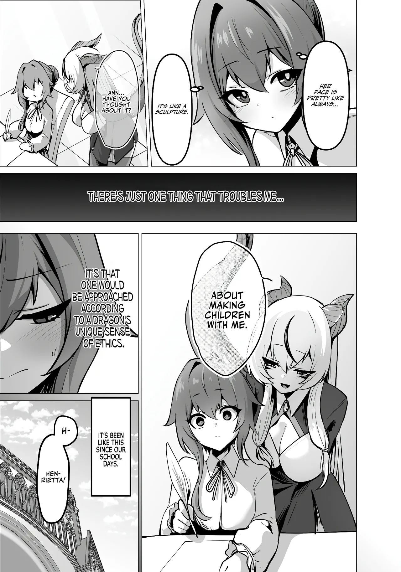The Daughter of the Strongest Dragon Race Won't Stop Begging for a Baby, So I'll Teach Her a Lesson with My Futanari Cock page 19