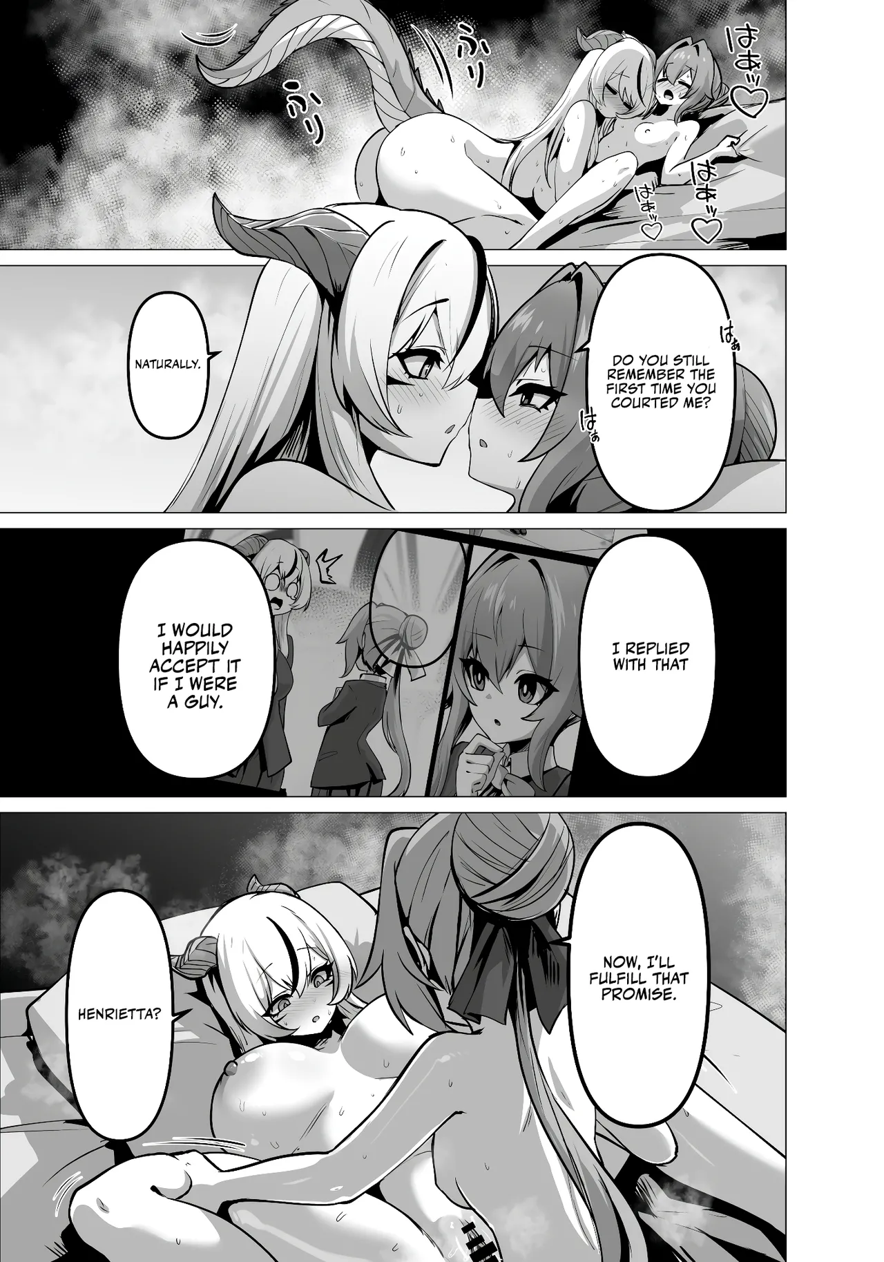 The Daughter of the Strongest Dragon Race Won't Stop Begging for a Baby, So I'll Teach Her a Lesson with My Futanari Cock page 49
