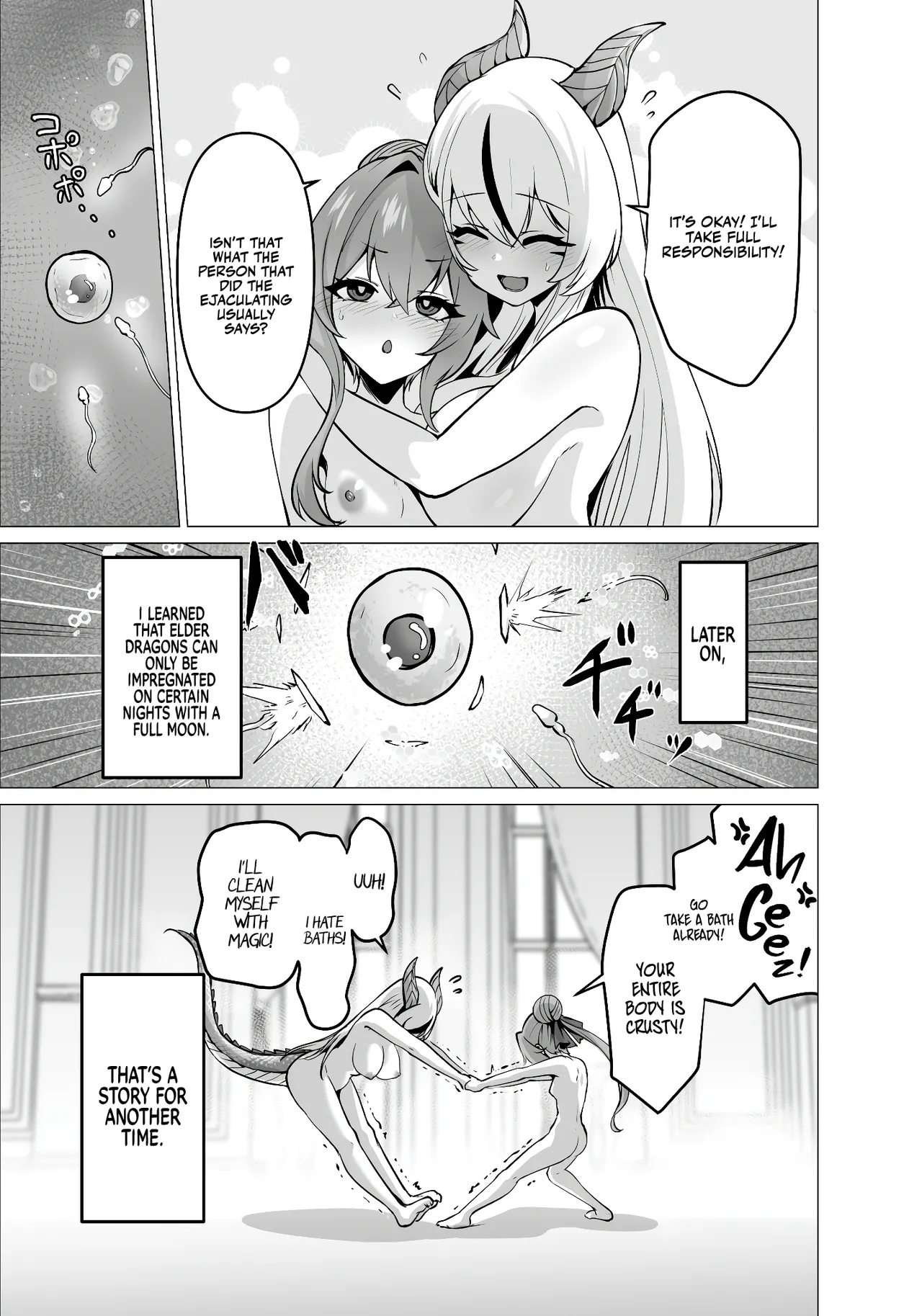 The Daughter of the Strongest Dragon Race Won't Stop Begging for a Baby, So I'll Teach Her a Lesson with My Futanari Cock page 65