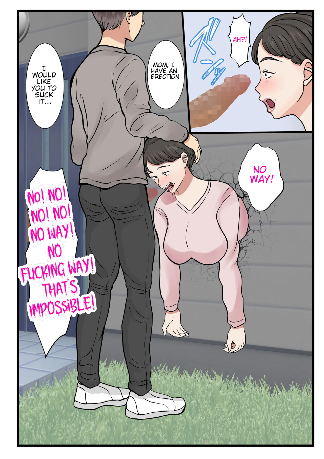 The day my mom got stuck in the wall and couldn't move... page 17