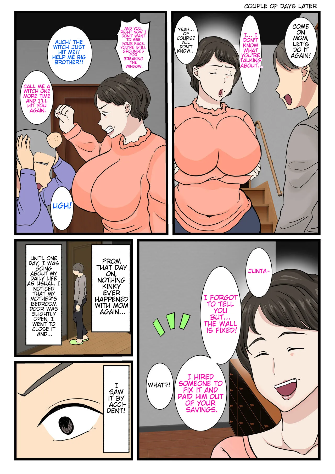 The day my mom got stuck in the wall and couldn't move... page 37