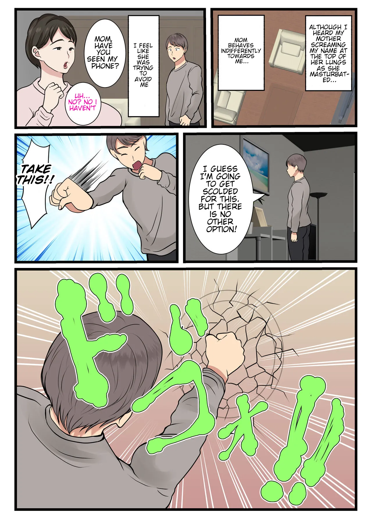 The day my mom got stuck in the wall and couldn't move... page 40