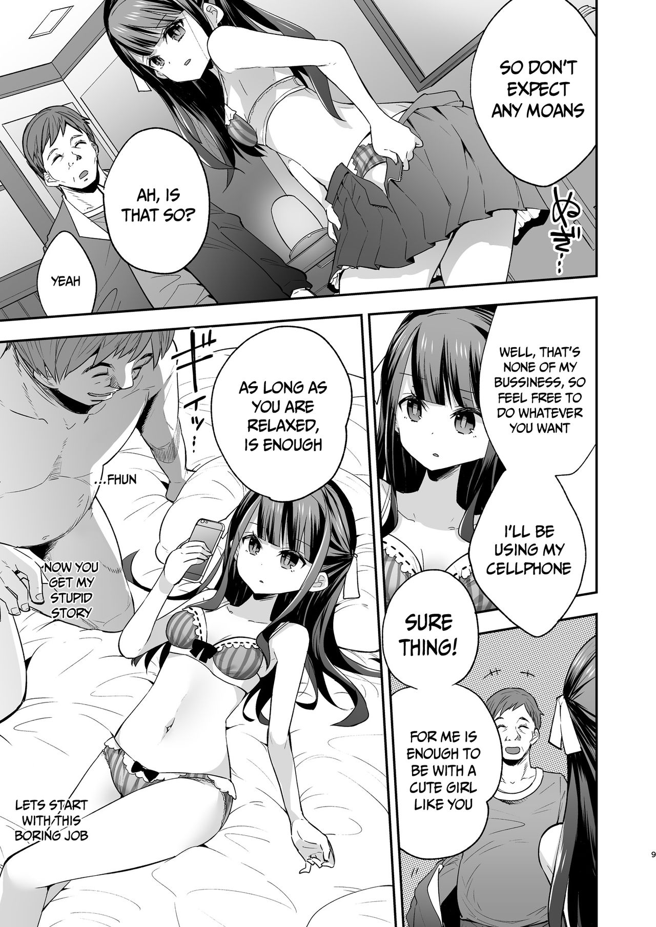 The day when the serious girl lost against the Oji-san page 9
