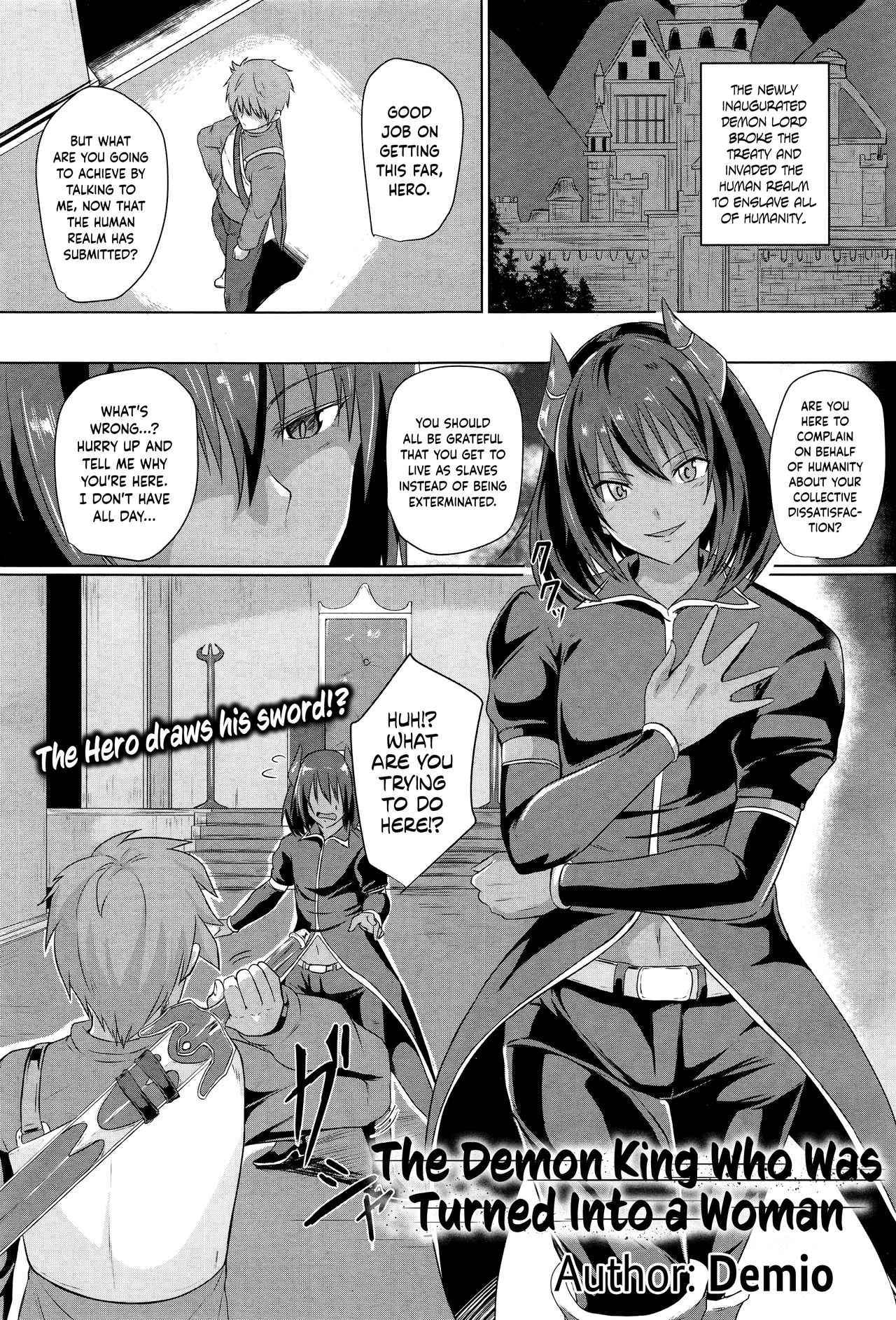 The Demon King Who Was Turned Into a Woman page 1