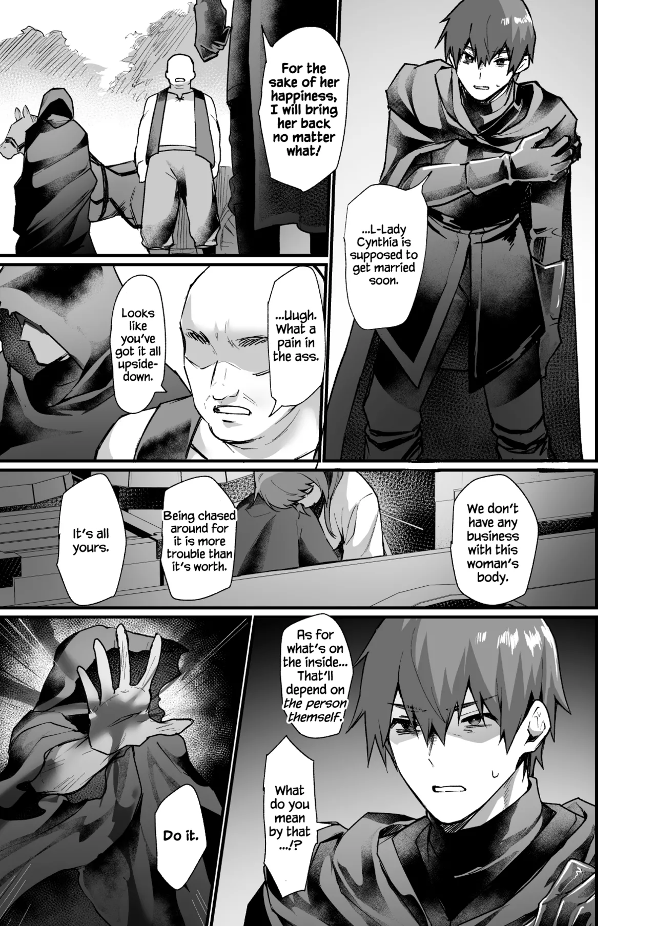 The Escort Knight's Bodyswapping Genderbending Mission! page 4