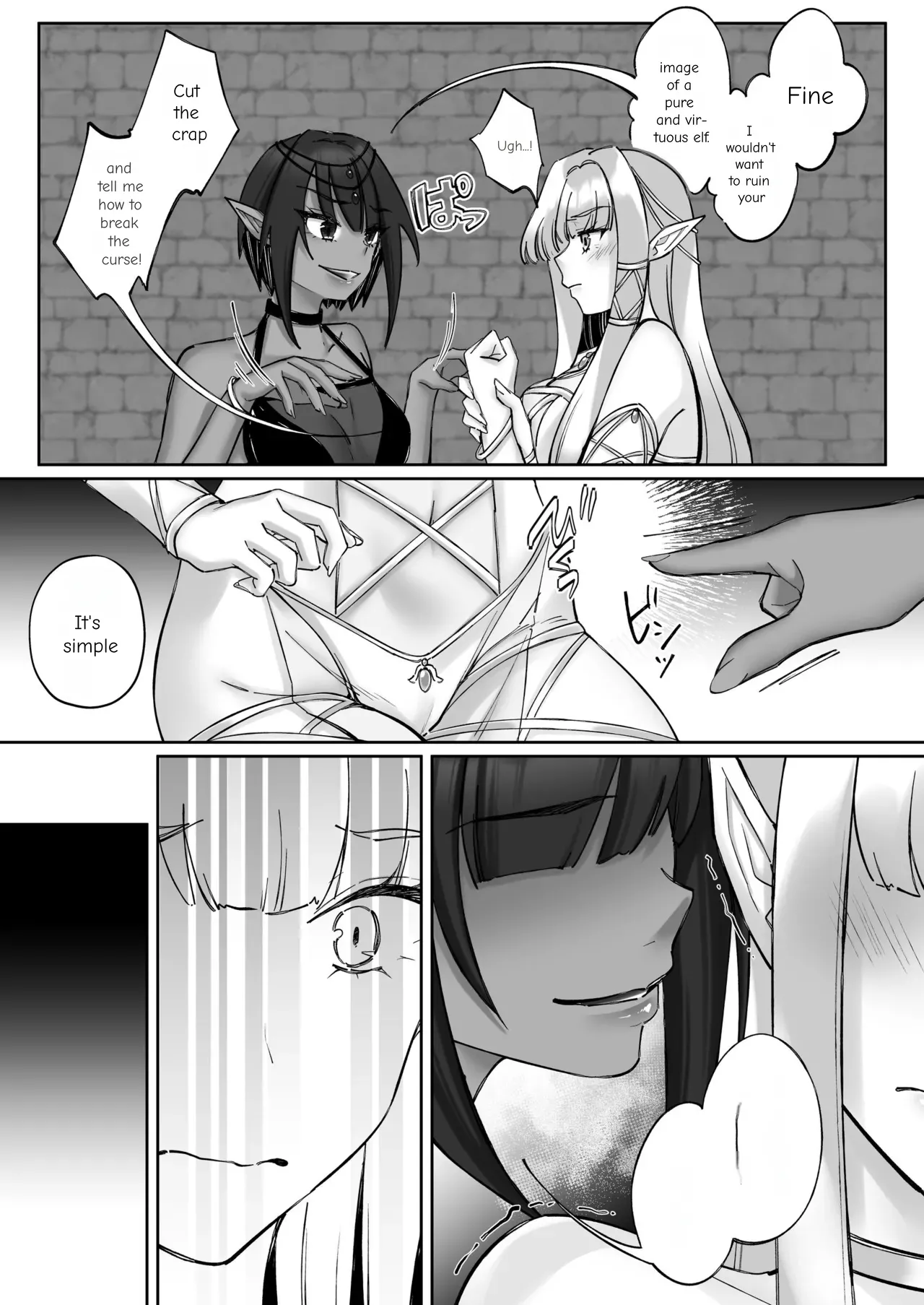 The Fall of the Elves: Imprinting Lewd Marks on Elves and Turning Them into Lesbians page 32