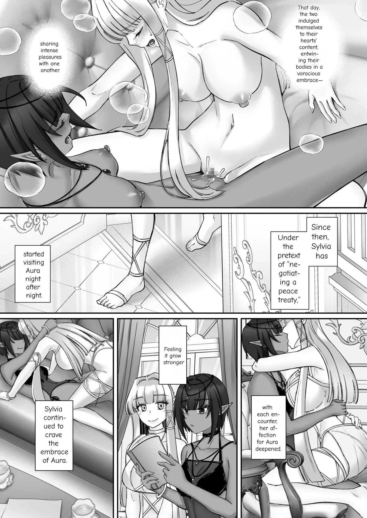 The Fall of the Elves: Imprinting Lewd Marks on Elves and Turning Them into Lesbians page 58