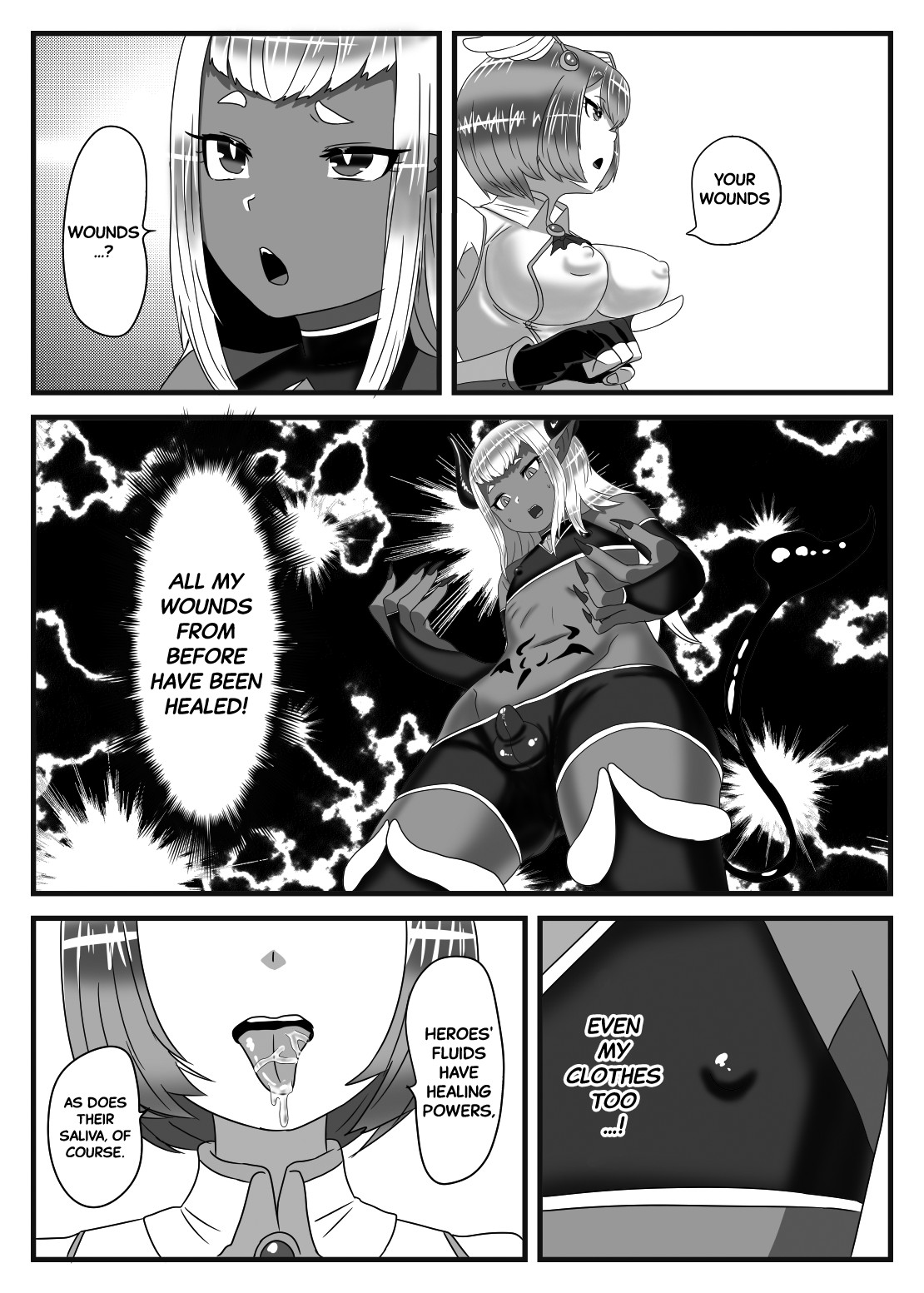 The Futanari Hero's Allurement of The Demon Lord page 14