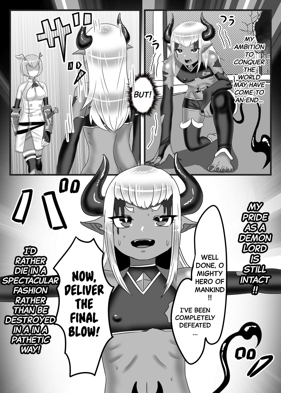 The Futanari Hero's Allurement of The Demon Lord page 7