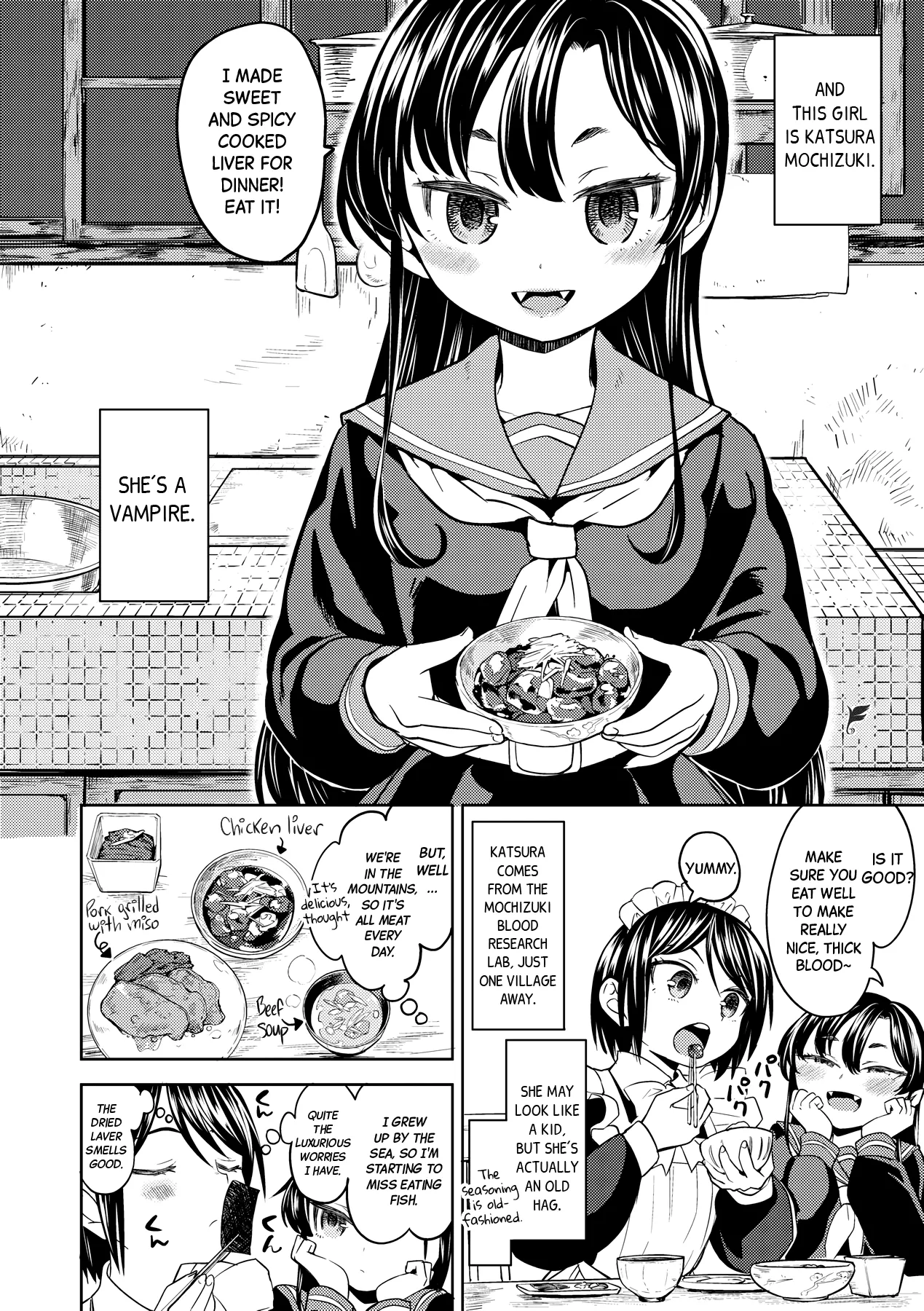 The Girl from the Mochizuki Blood Science Lab Ch.1-4 + Bonus page 38