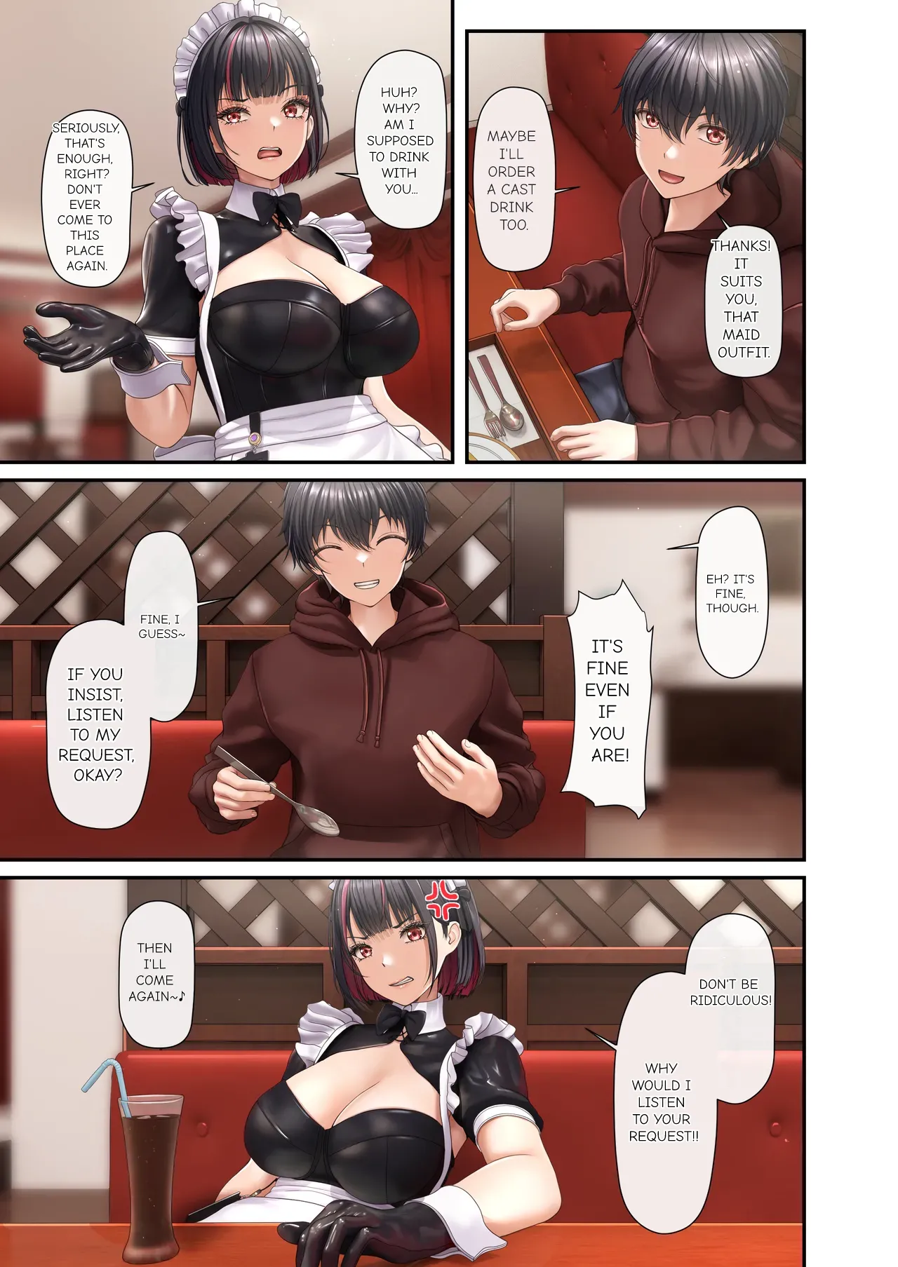 The Girl Sitting Next to Me Was a Maid Café Waitress—So I Made a Lewd Request, Only to Have Her Turn the Tables and Take Control of My Ejaculation page 7